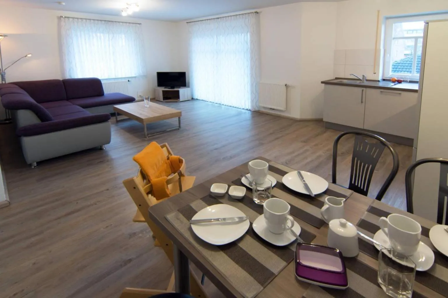 Living room in Ferienwohnung Endlich Urlaub