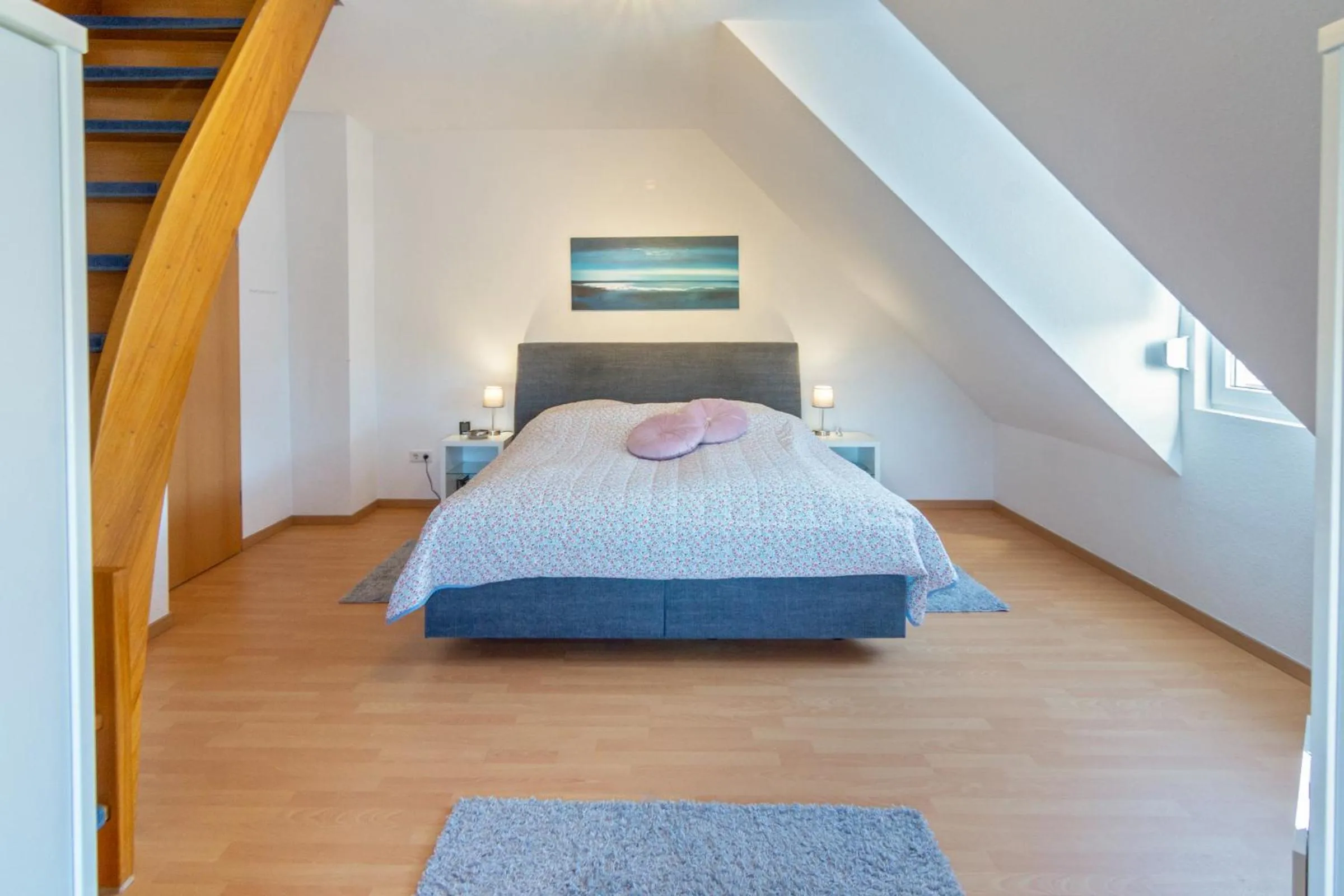 Bedroom, Bed in Ferienhaus Inselrosen