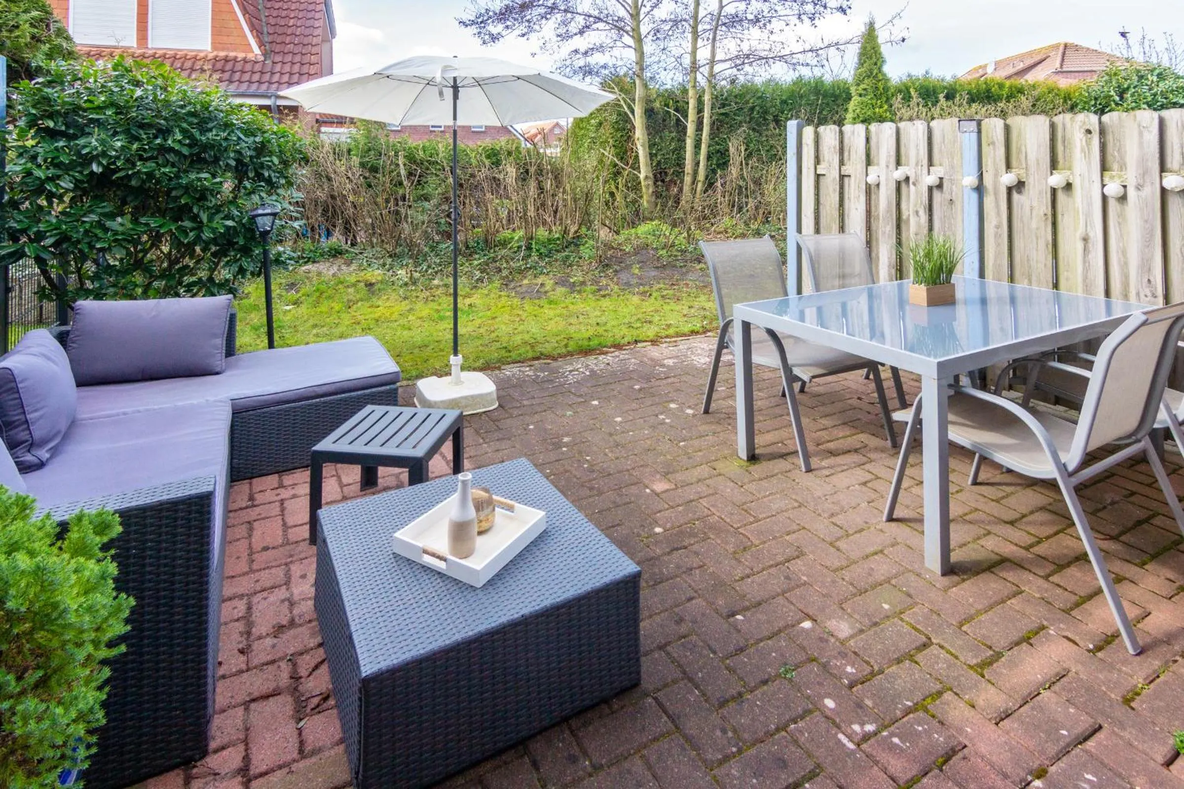 Balcony/Terrace in Ferienhaus Inselrosen