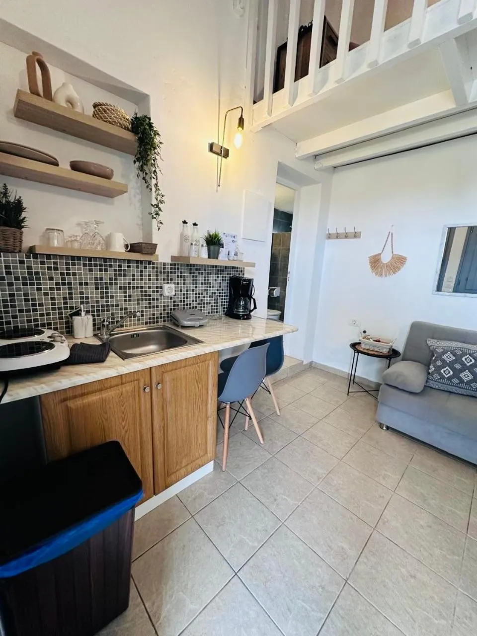 Kitchen or kitchenette in Mare Nostrum Santo