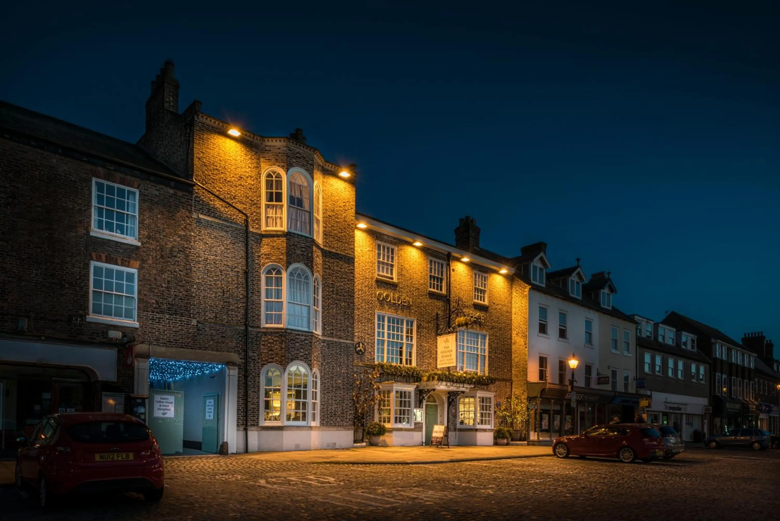 Facade/entrance in The Golden Fleece Hotel, Thirsk, North Yorkshire - The Coaching Inn Group