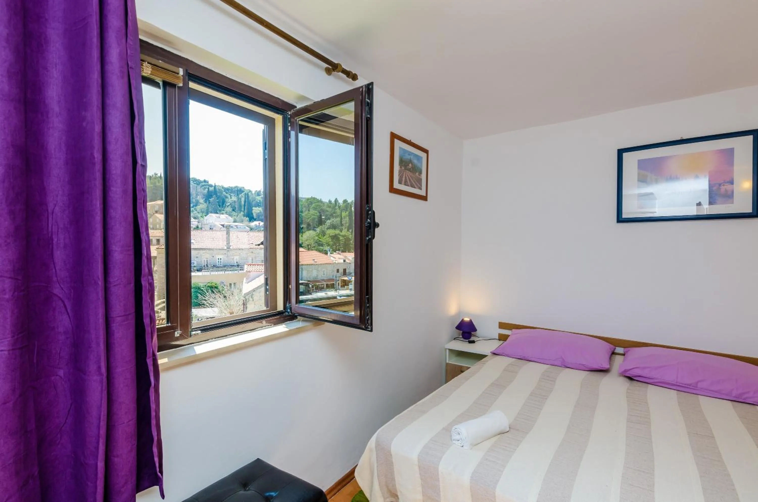 Bedroom, Bed in Apartments & Rooms Mihajica