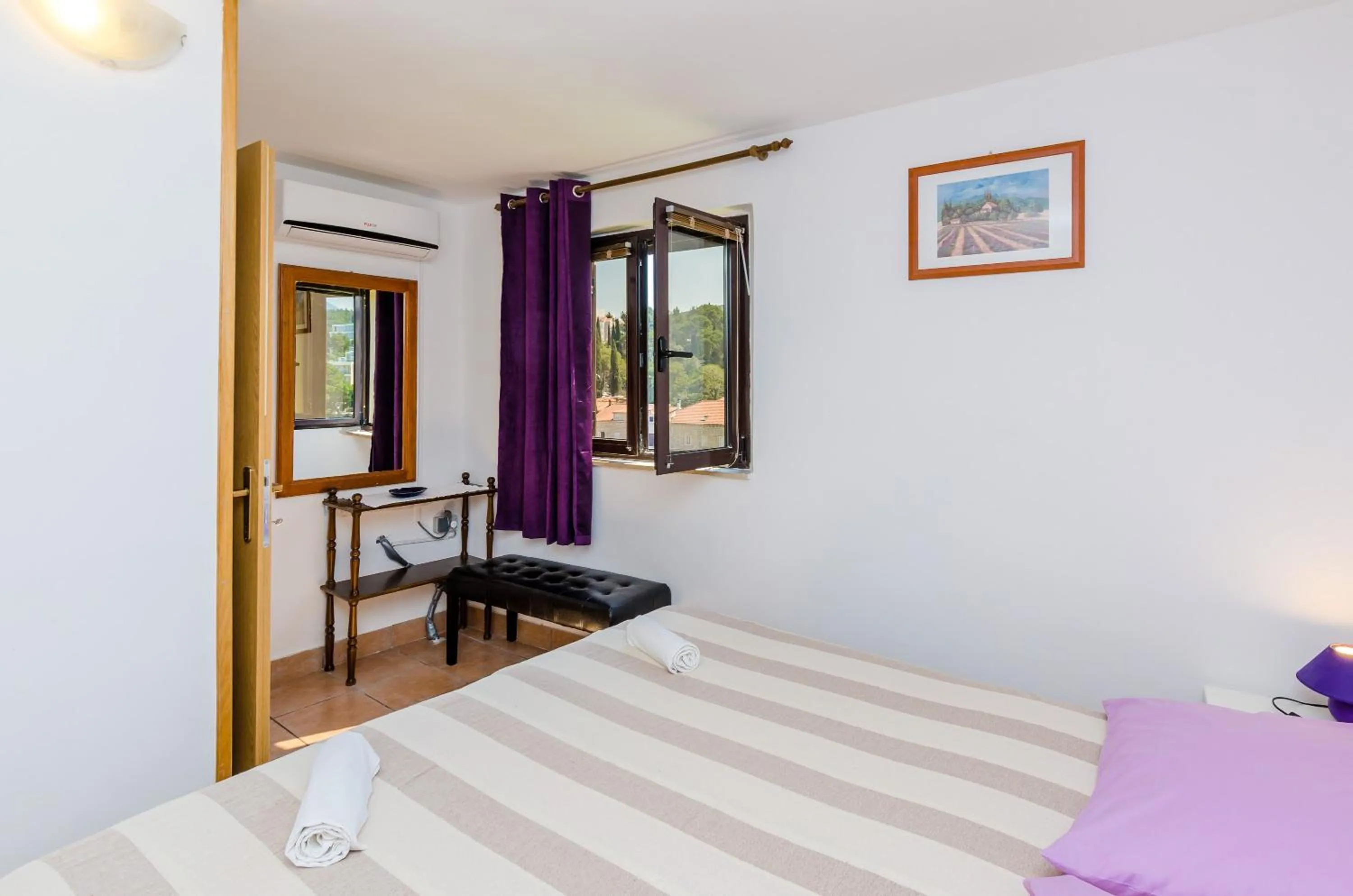 Bedroom, Bed in Apartments & Rooms Mihajica