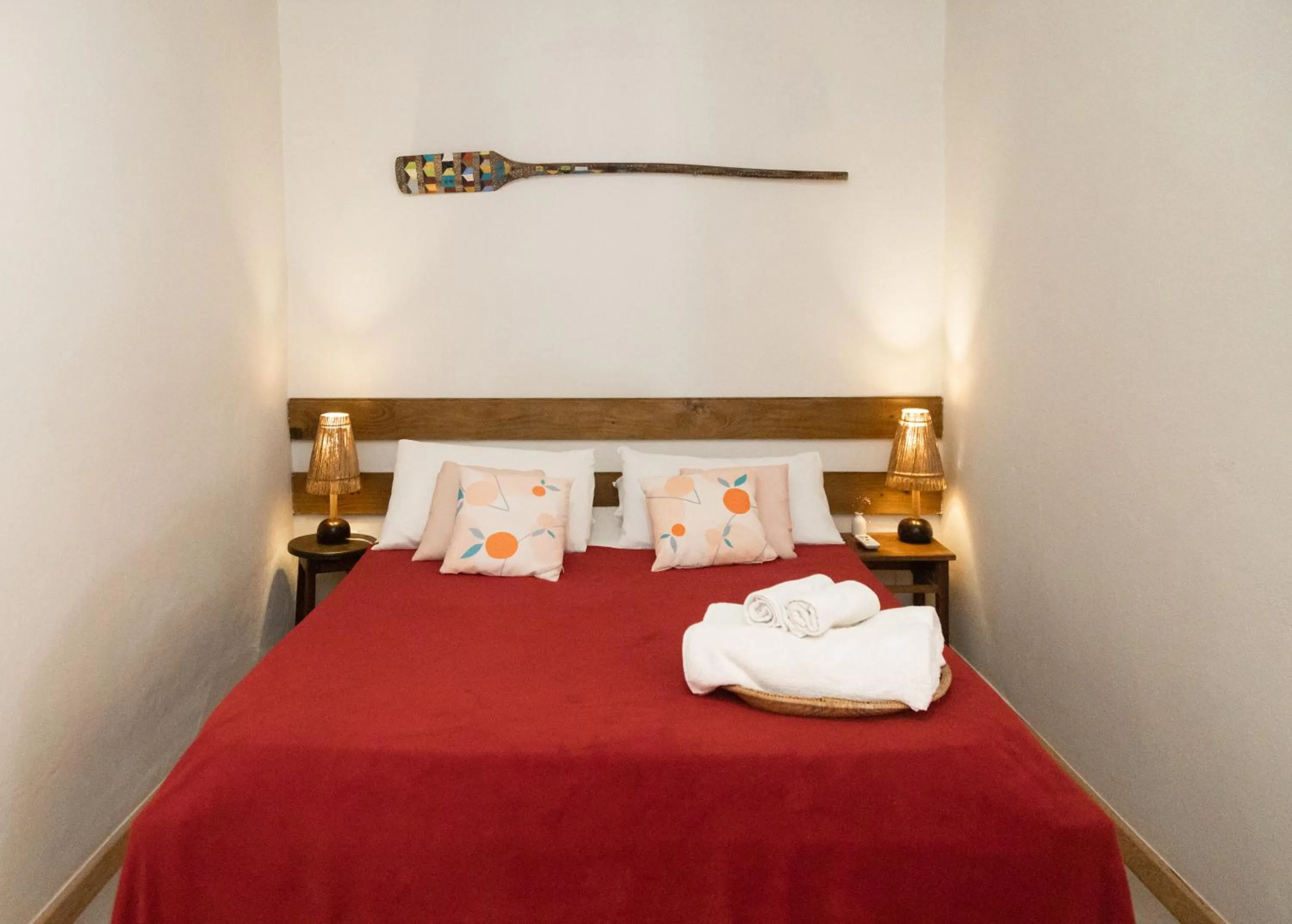 Bed in Pousada Solar