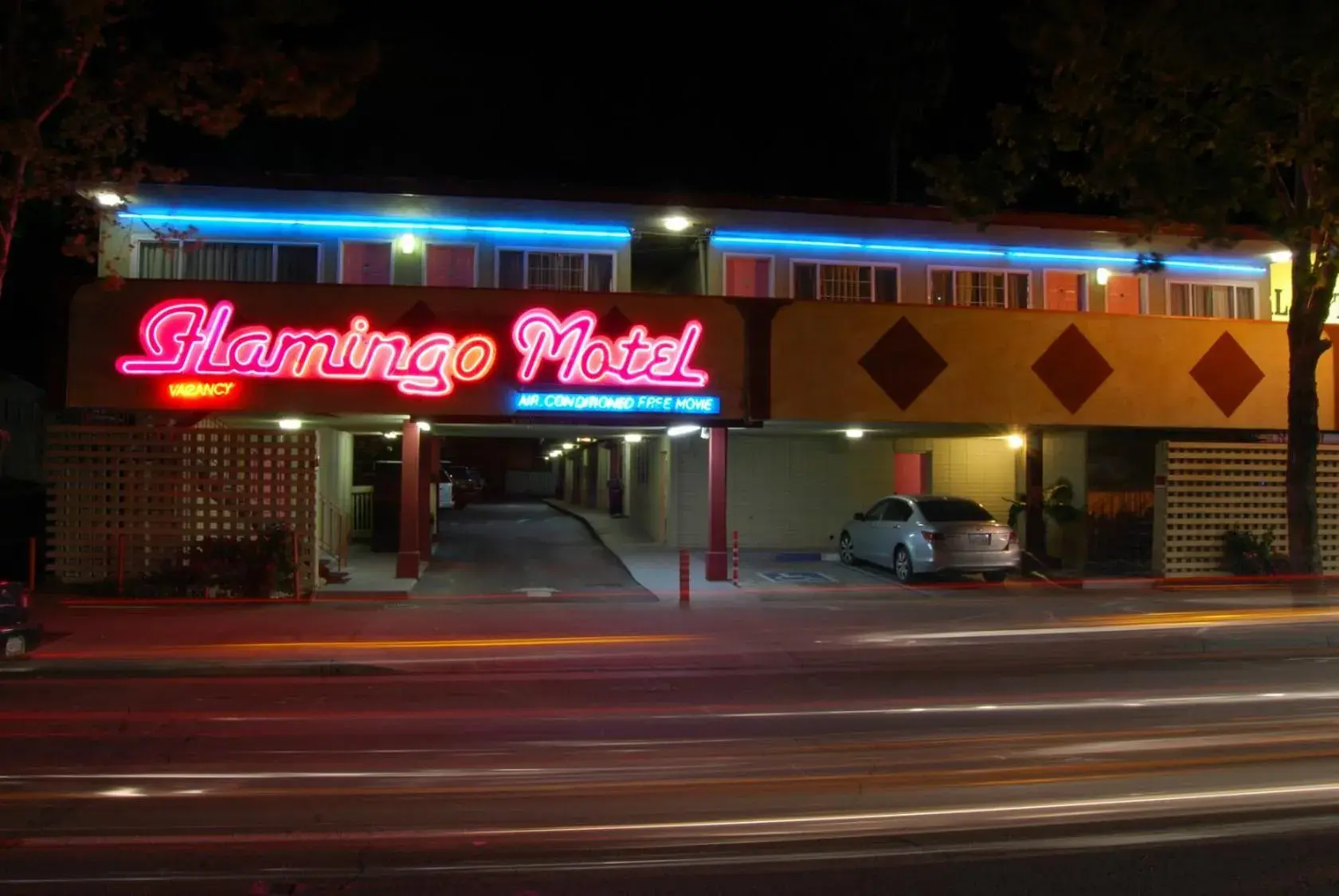Property building in The Flamingo Motel San Jose Property building in The Flamingo Motel San Jose