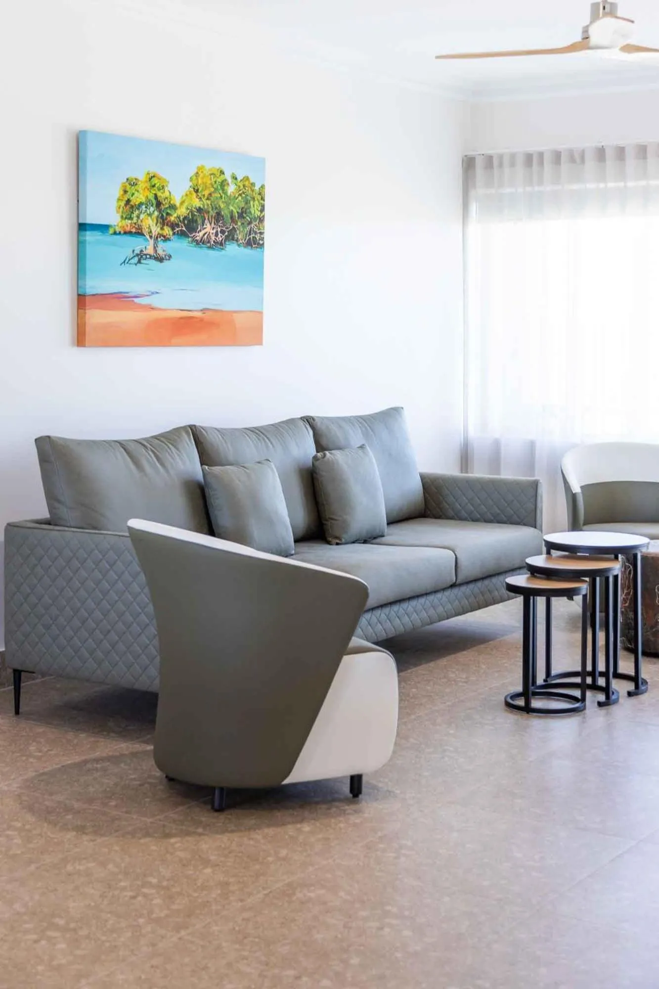 Living room in Moonlight Bay Suites