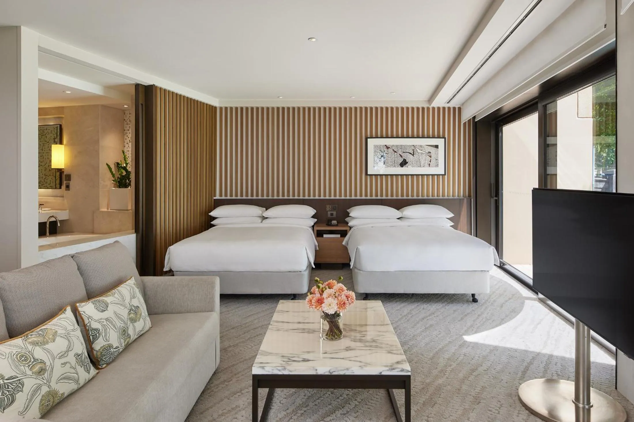 Bed in Park Hyatt Sydney