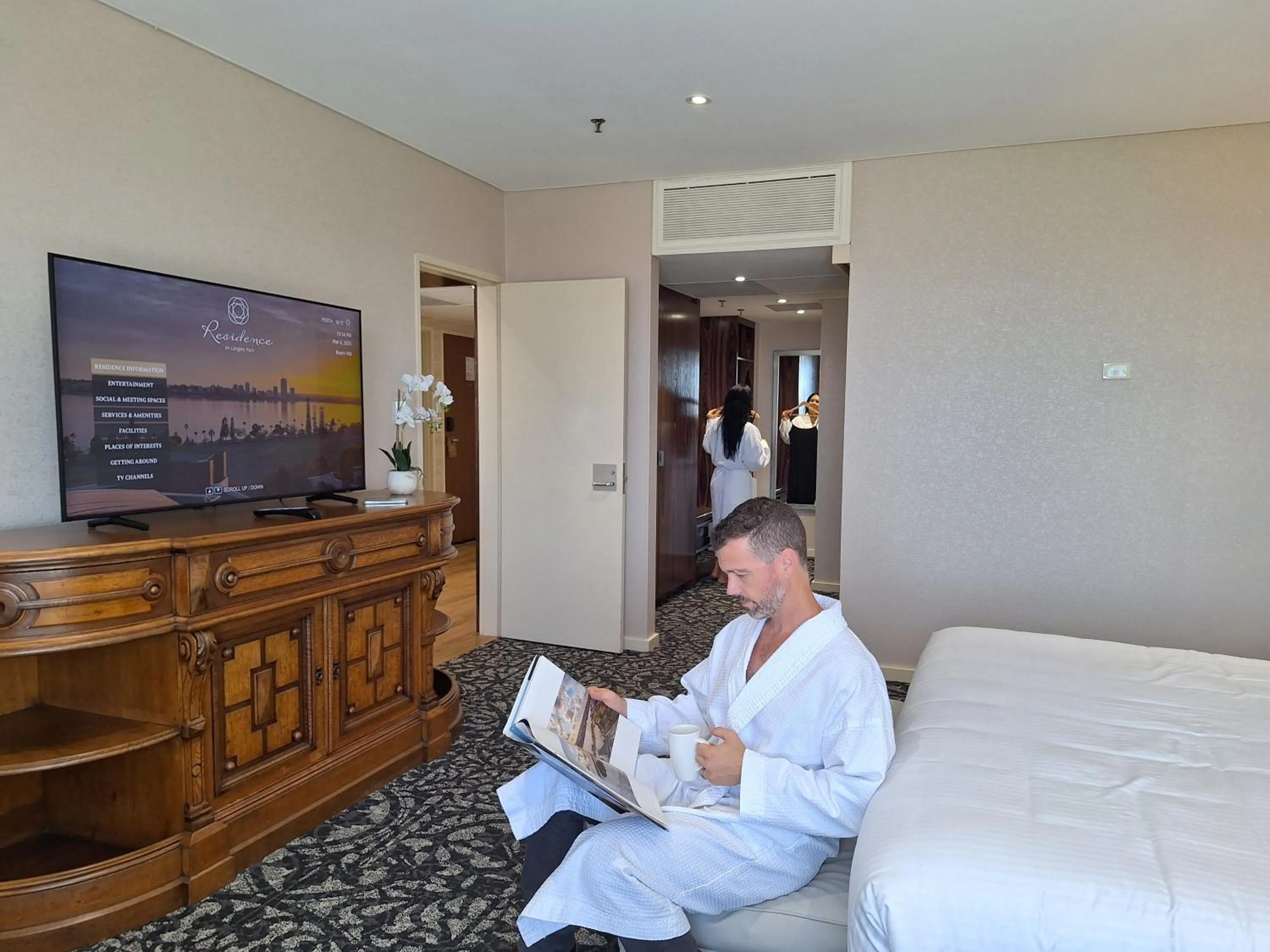 Bedroom, Bed in Residence on Langley Park