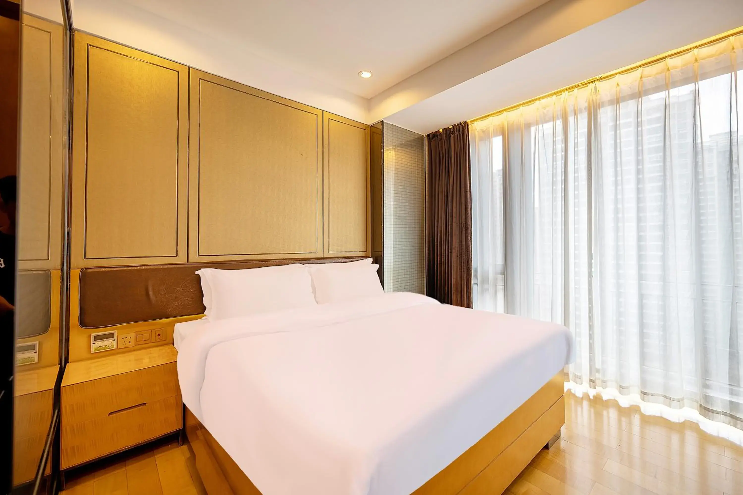 Bed in Vaperse Hotel Guangzhou Zhujiang New Town Bed in Vaperse Hotel Guangzhou Zhujiang New Town