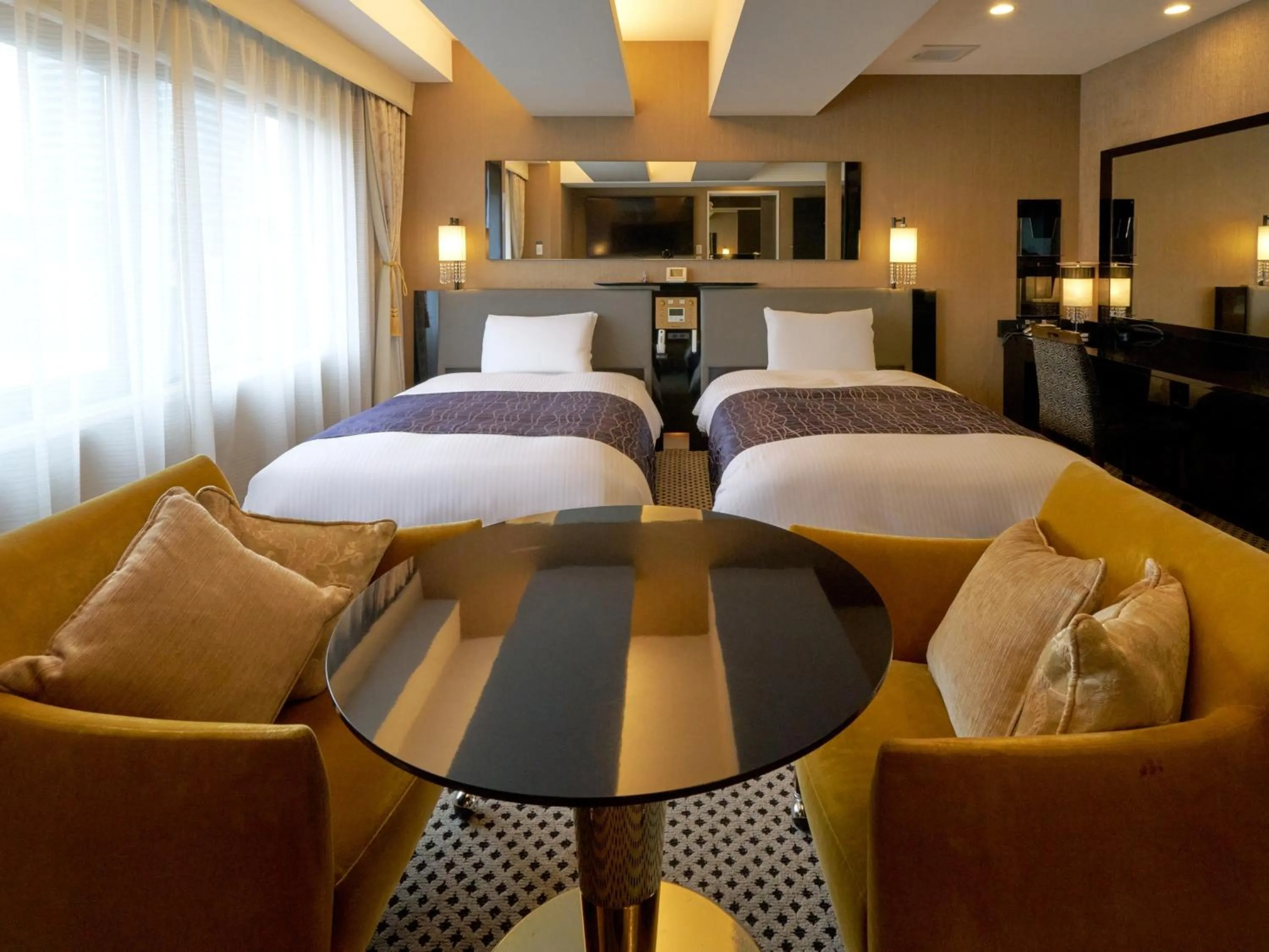 Photo of the whole room, Bed in APA Hotel Hiroshima Ekimae Ohashi