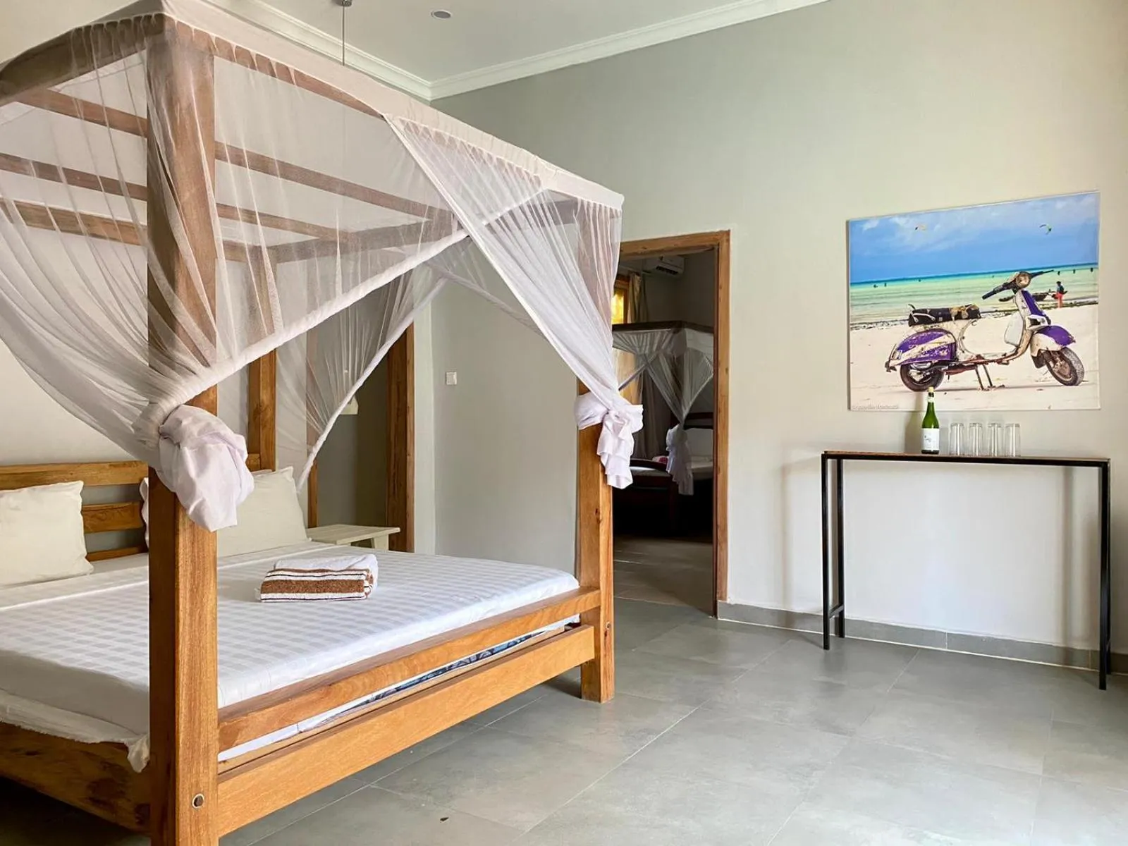 Bedroom, Bed in Paje Beach Apartments & Hotel