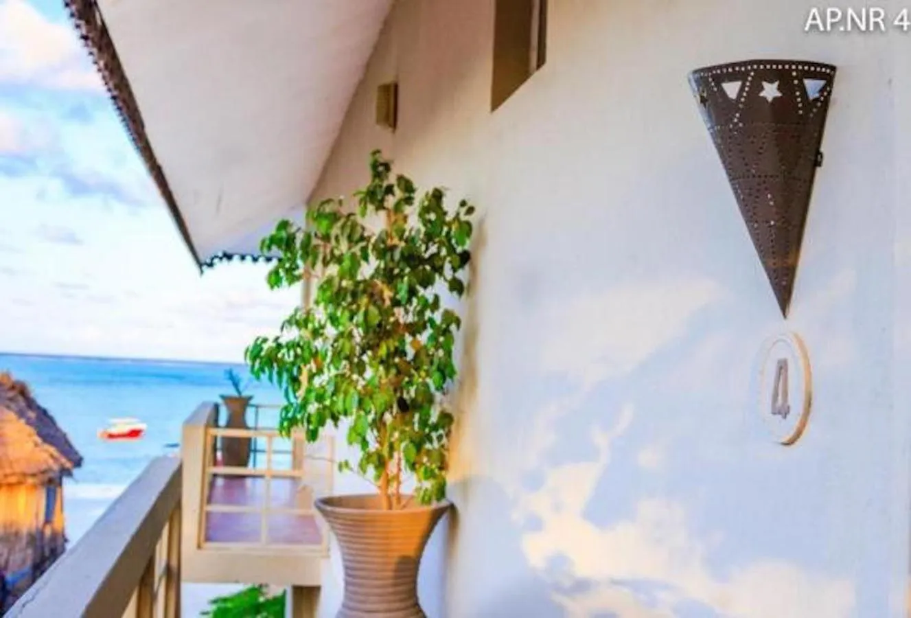 Patio in Paje Beach Apartments & Hotel