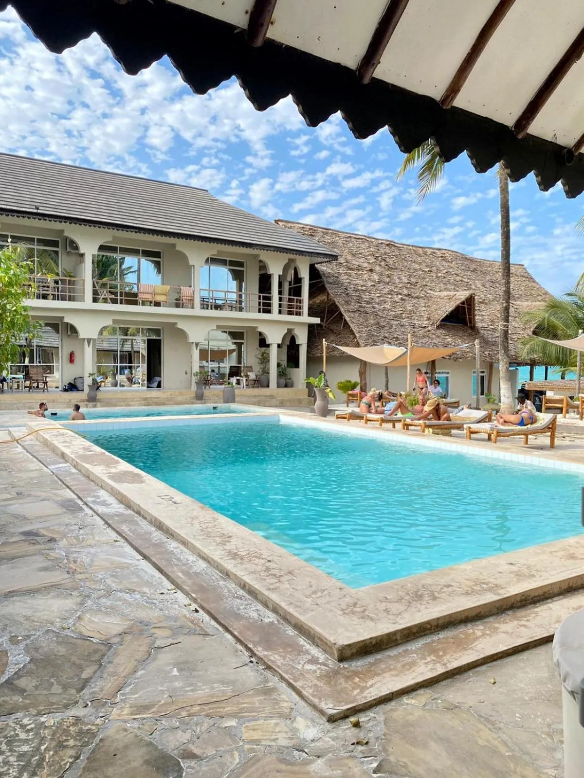 Pool view in Paje Beach Apartments & Hotel