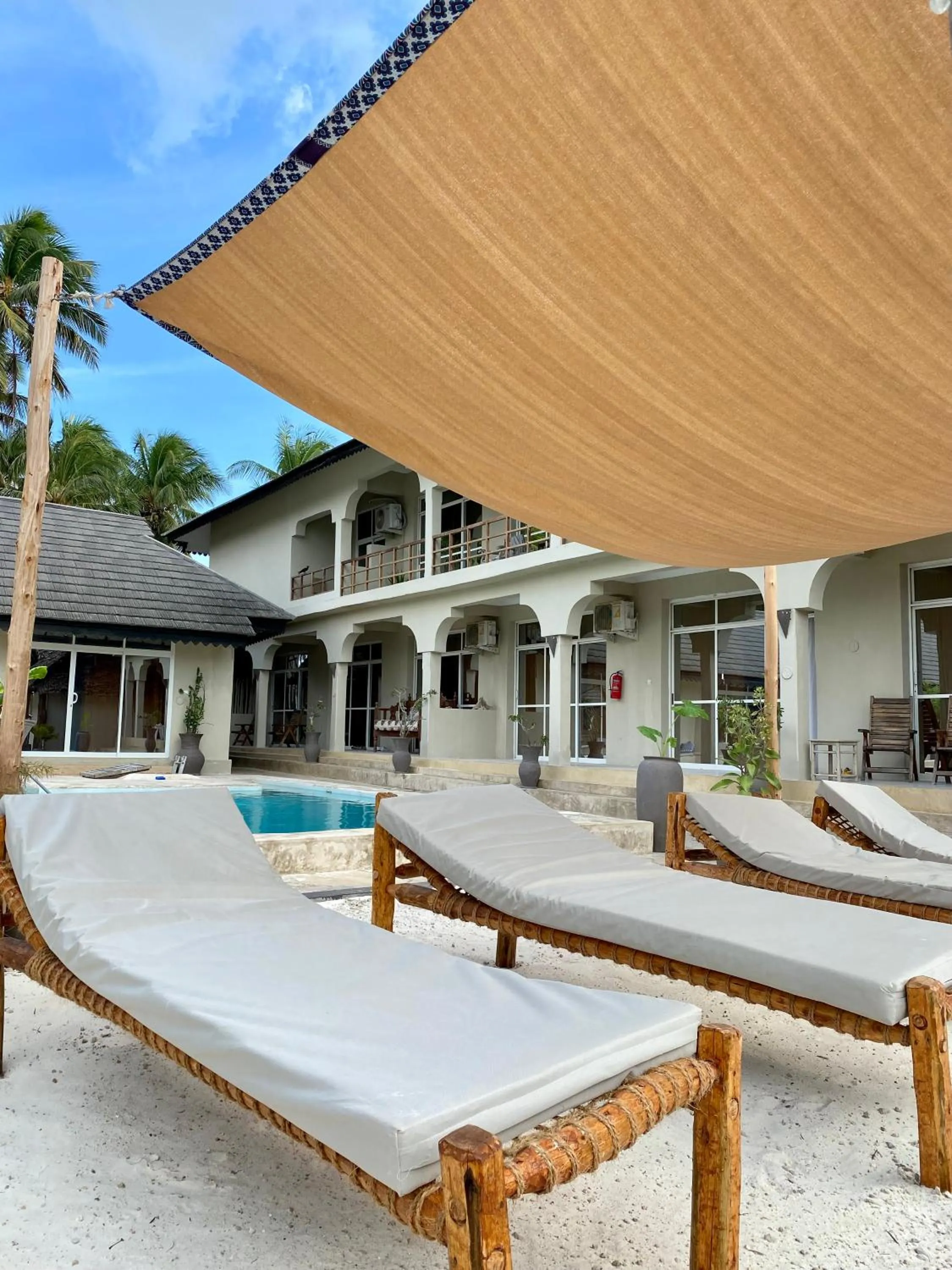 Seating area in Paje Beach Apartments & Hotel