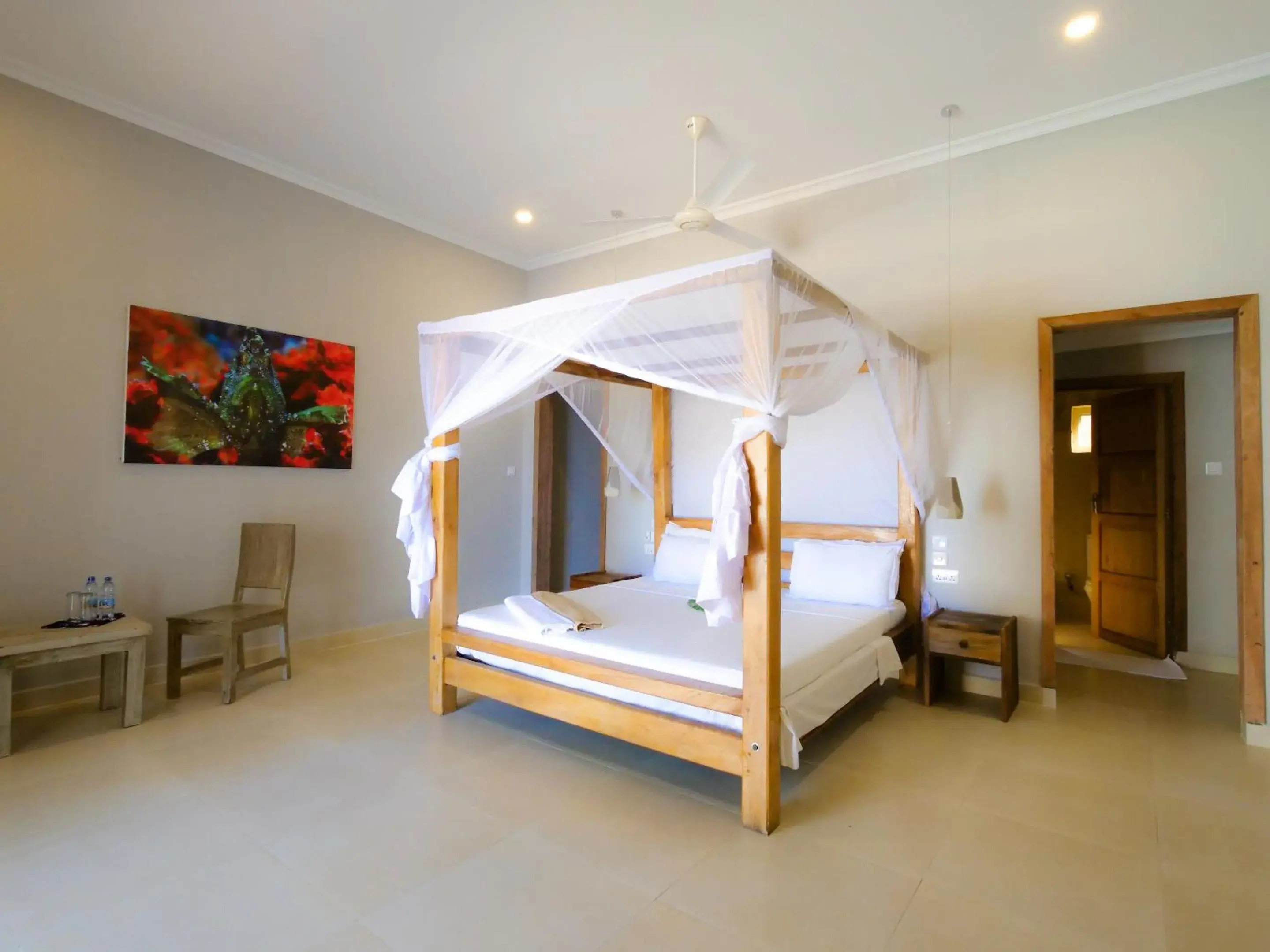 Bathroom, Bed in Paje Beach Apartments & Hotel Bathroom, Bed in Paje Beach Apartments & Hotel