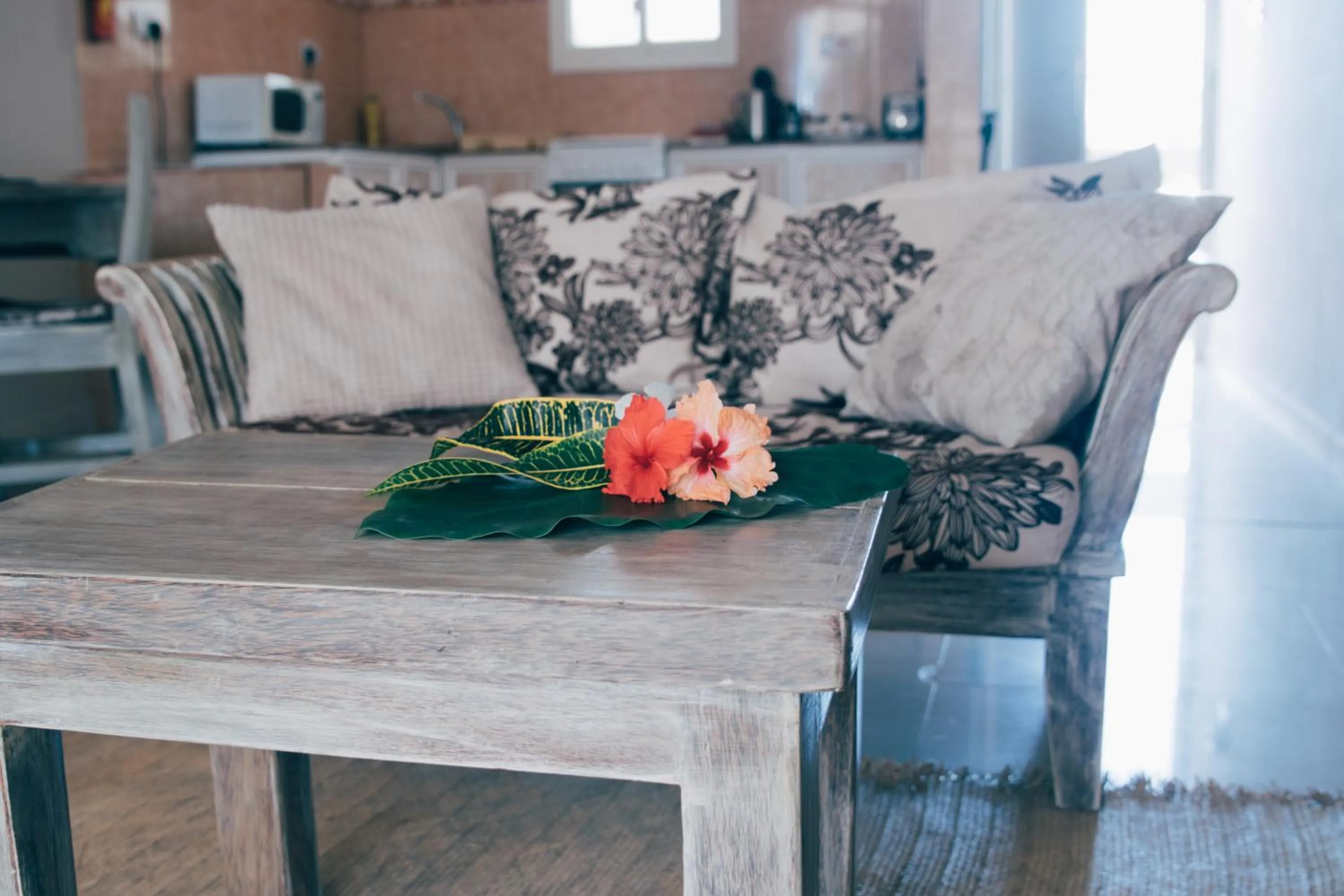 Living room in Paje Beach Apartments & Hotel