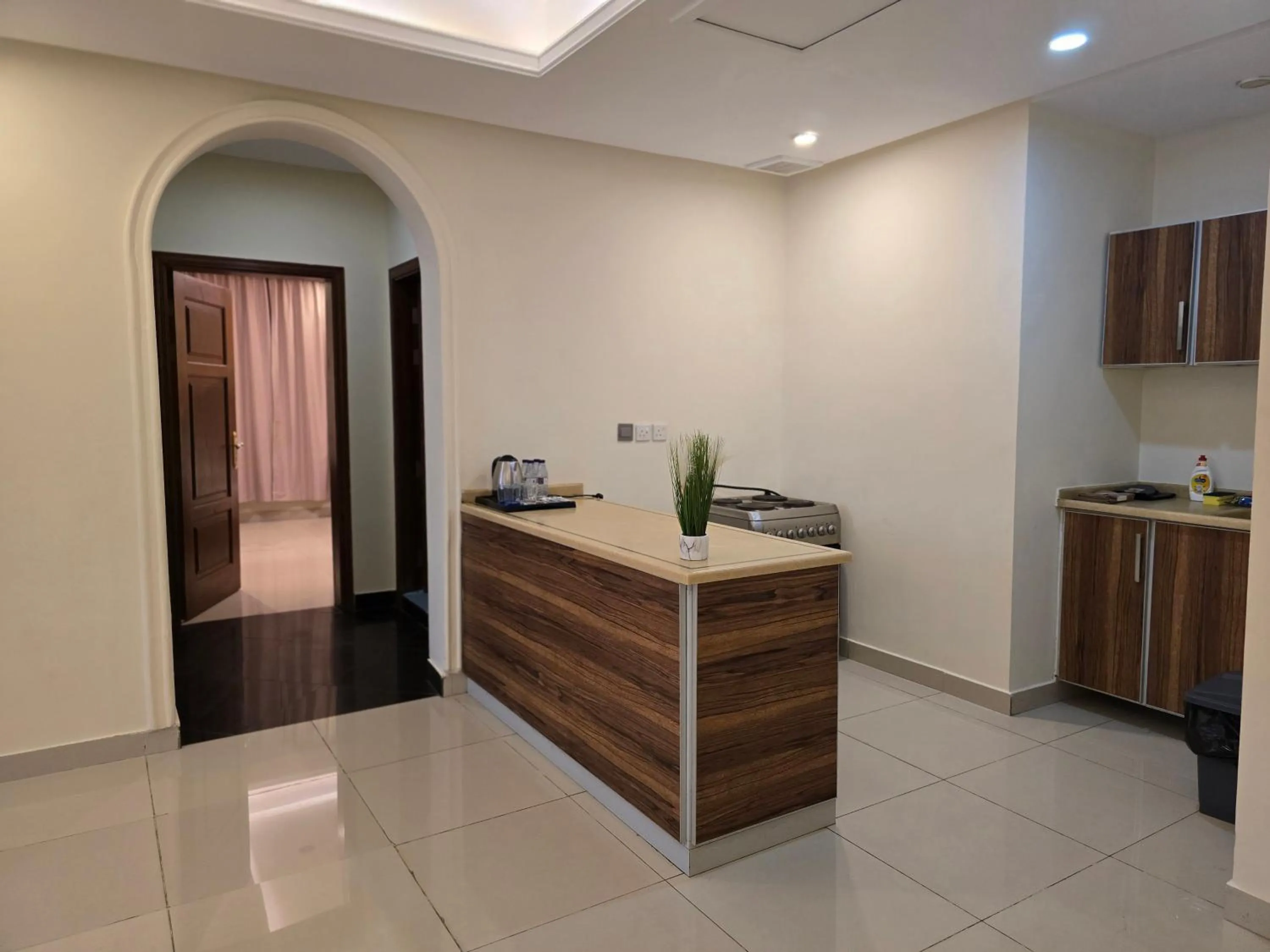 Kitchen or kitchenette in Dar Al Wedad Serviced Apartments
