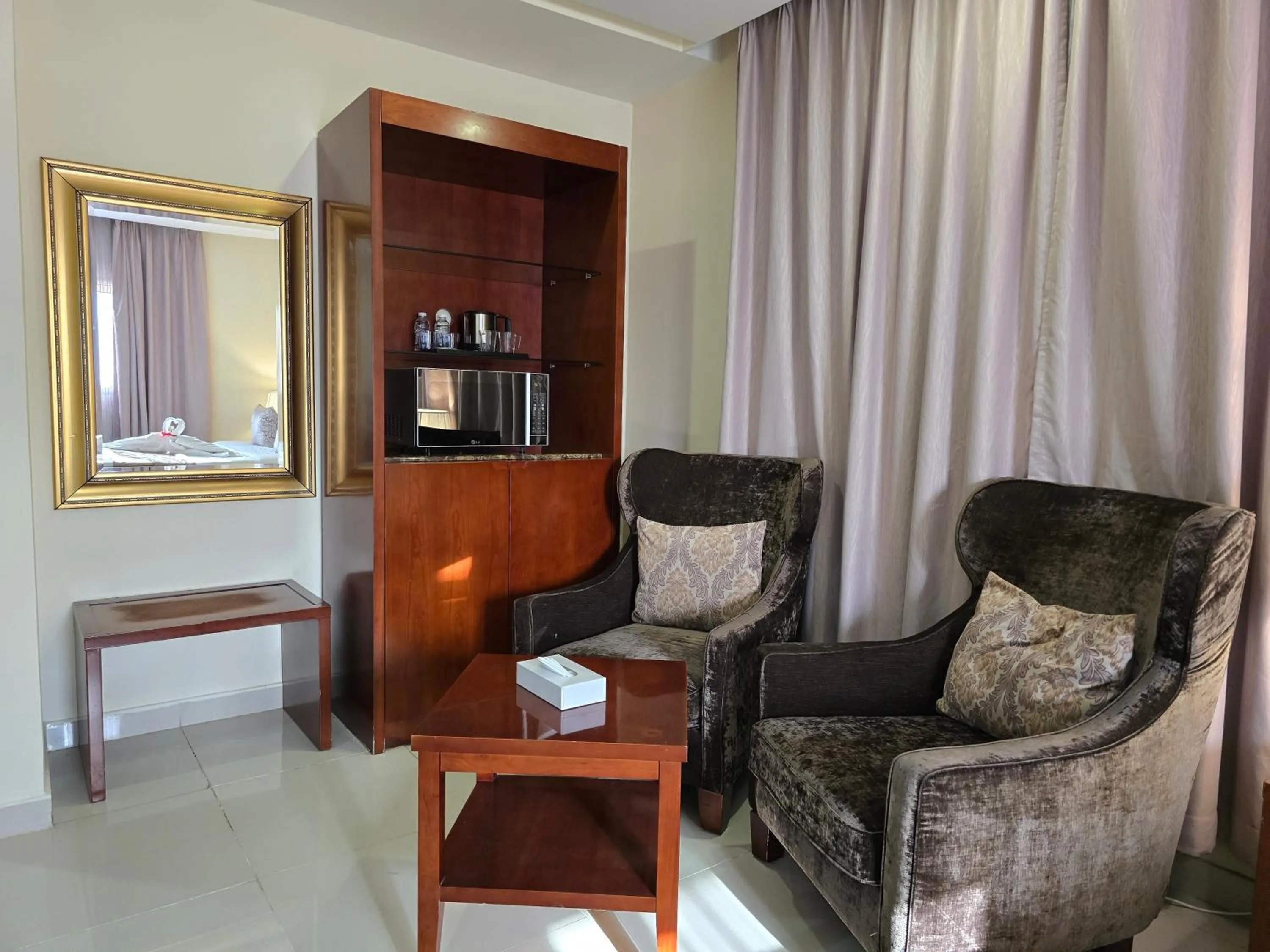 Seating area in Dar Al Wedad Serviced Apartments