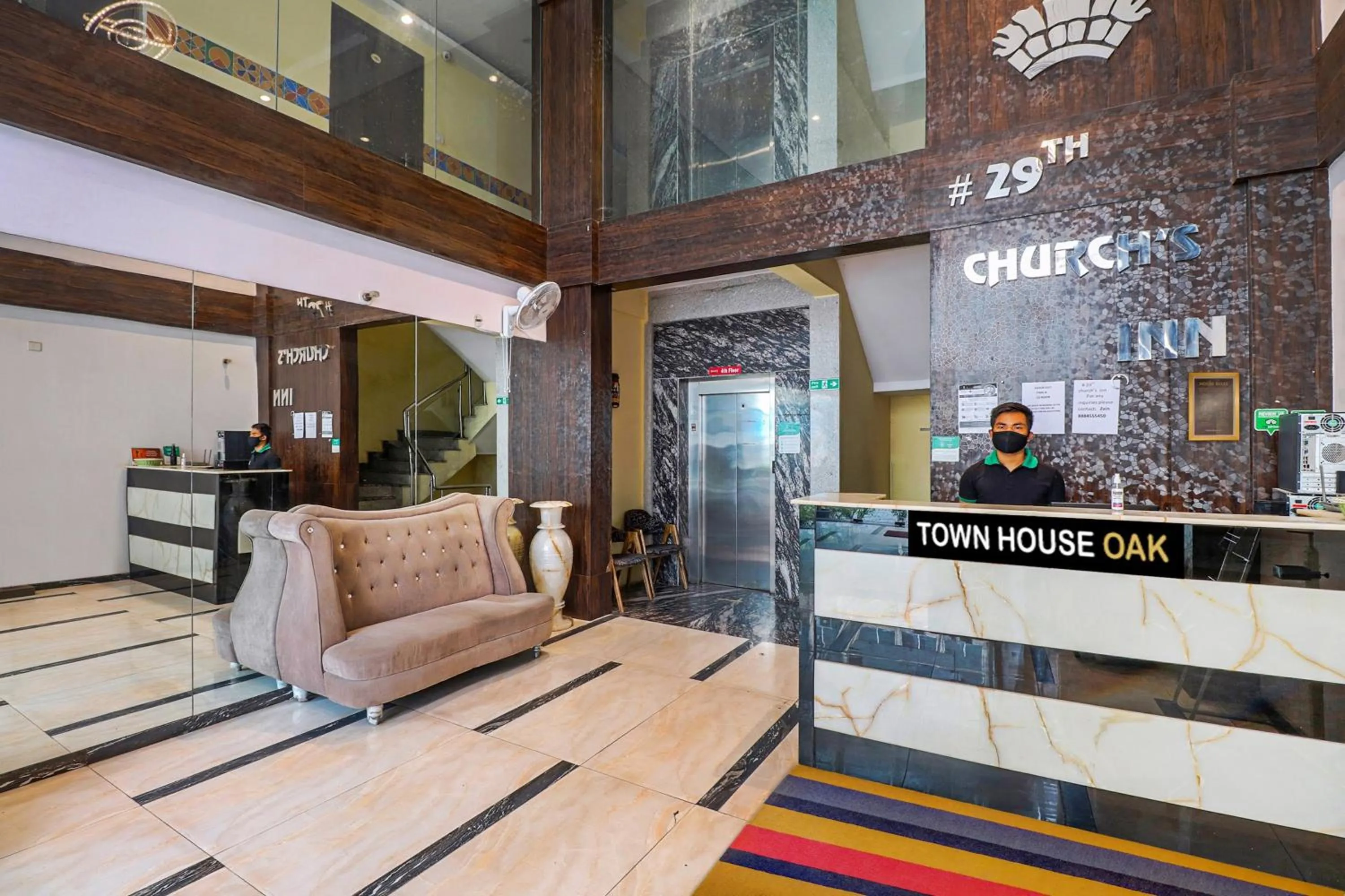 Lobby or reception in Collection O 29 Church's Inn Near Cubbon Park