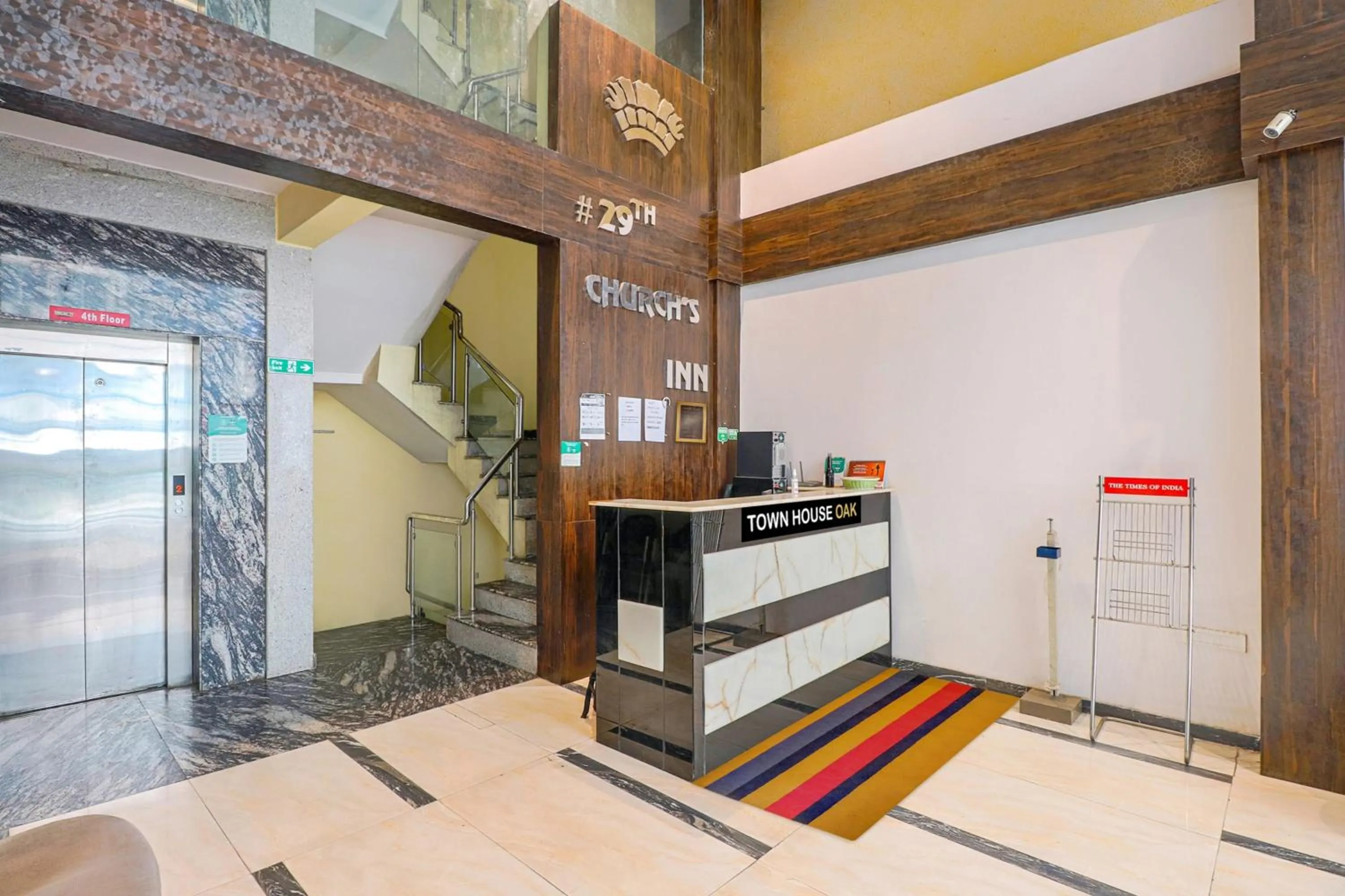 Lobby or reception in Collection O 29 Church's Inn Near Cubbon Park