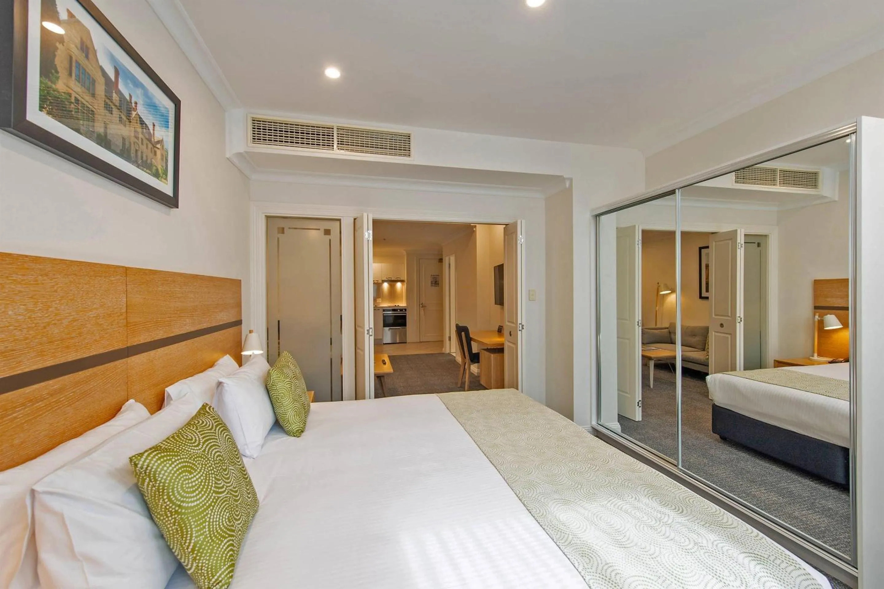 Bedroom, Bed in Quality Apartments Adelaide Central