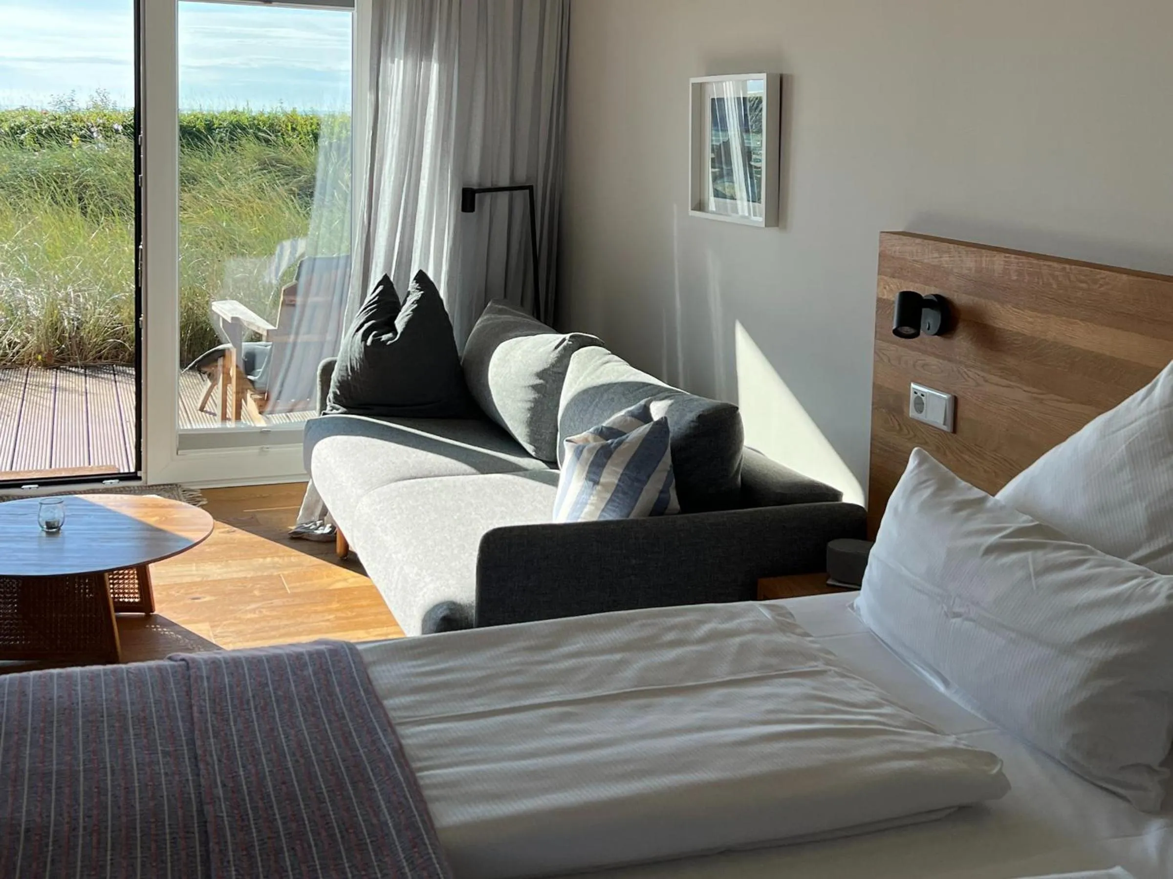 Bed in Ostsee-Strandhaus-Holnis
