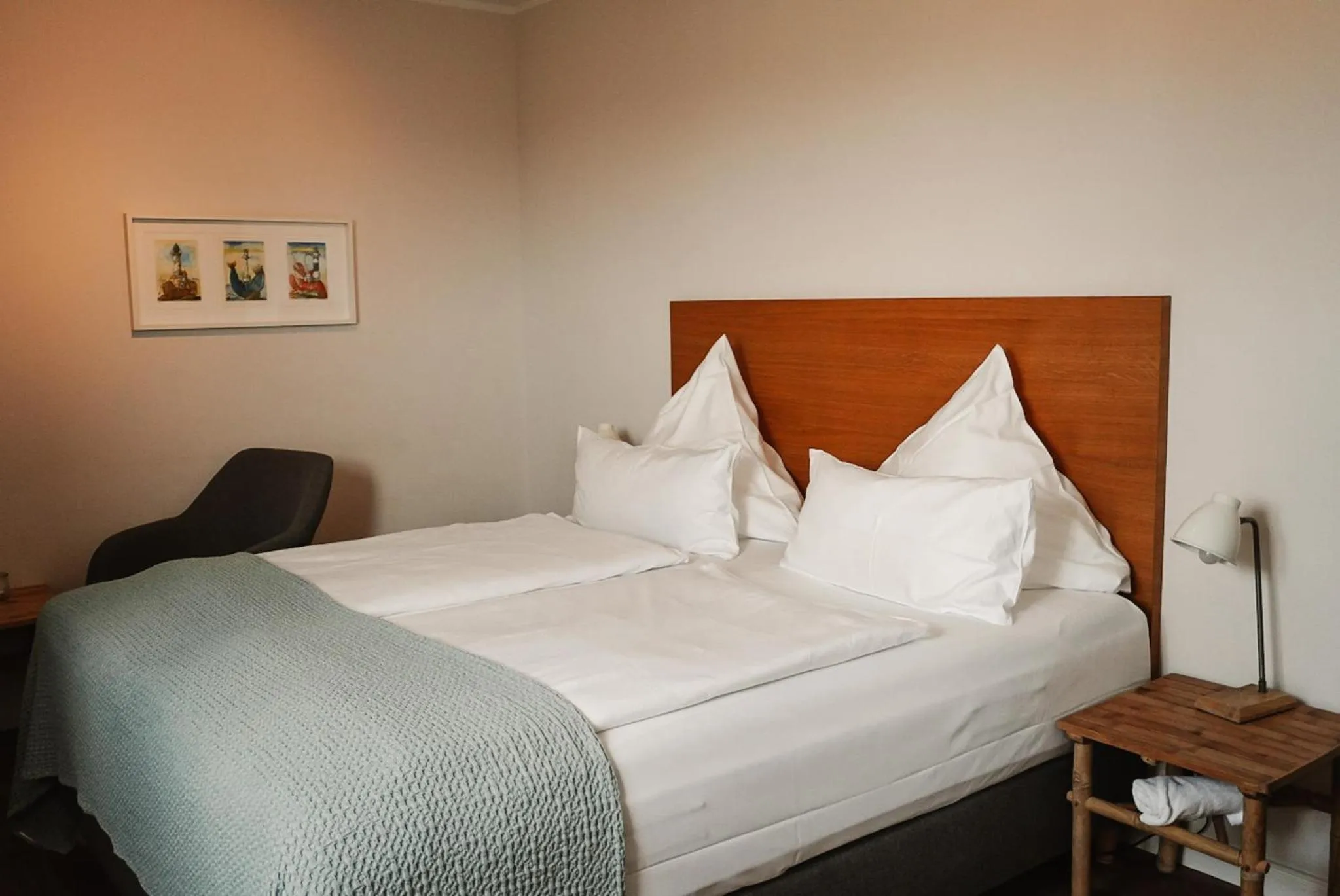 Bed in Ostsee-Strandhaus-Holnis