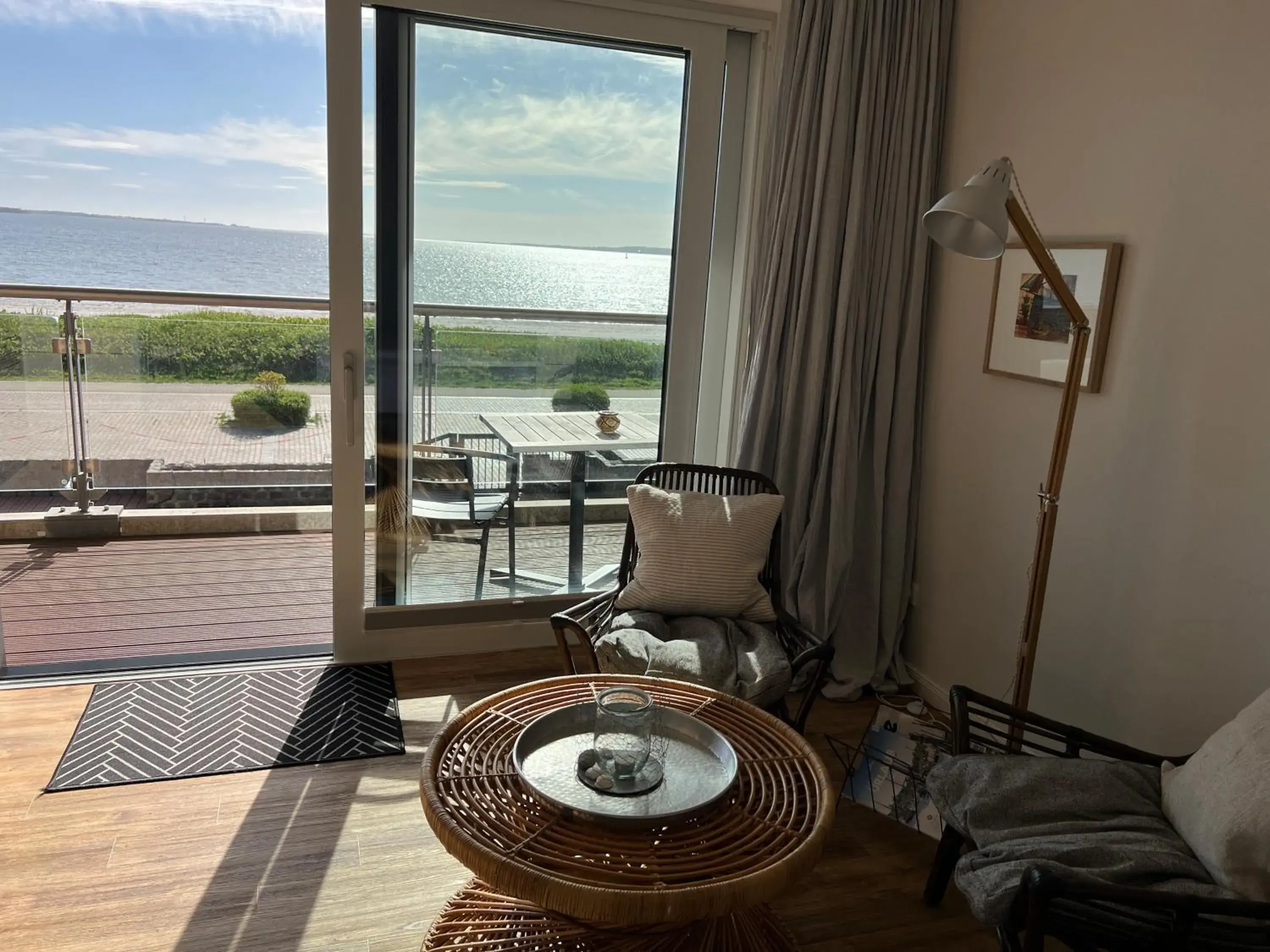 Deluxe Double Room with Balcony and Sea View - single occupancy in Ostsee-Strandhaus-Holnis Deluxe Double Room with Balcony and Sea View - single occupancy in Ostsee-Strandhaus-Holnis