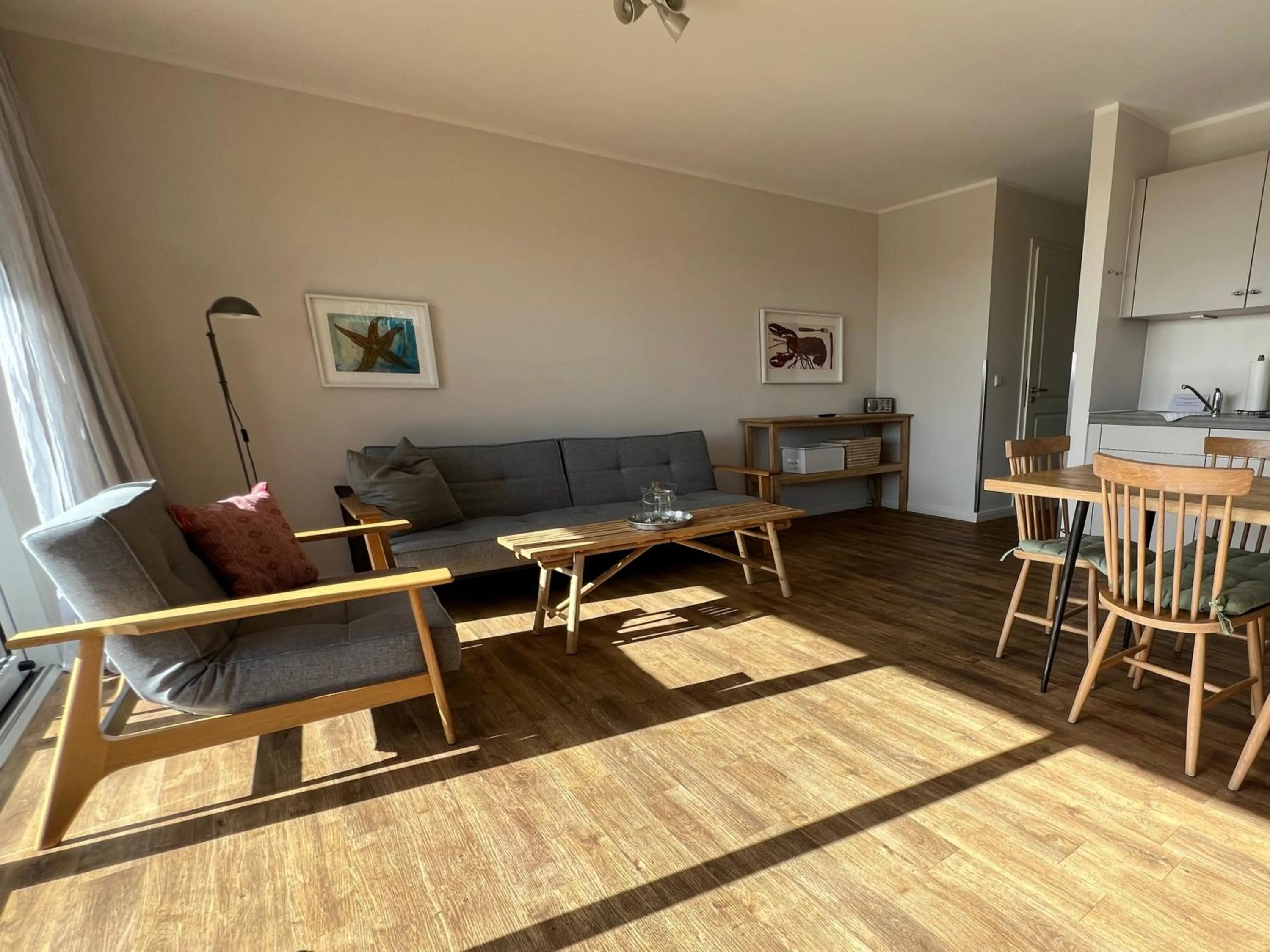 Kitchen or kitchenette in Ostsee-Strandhaus-Holnis