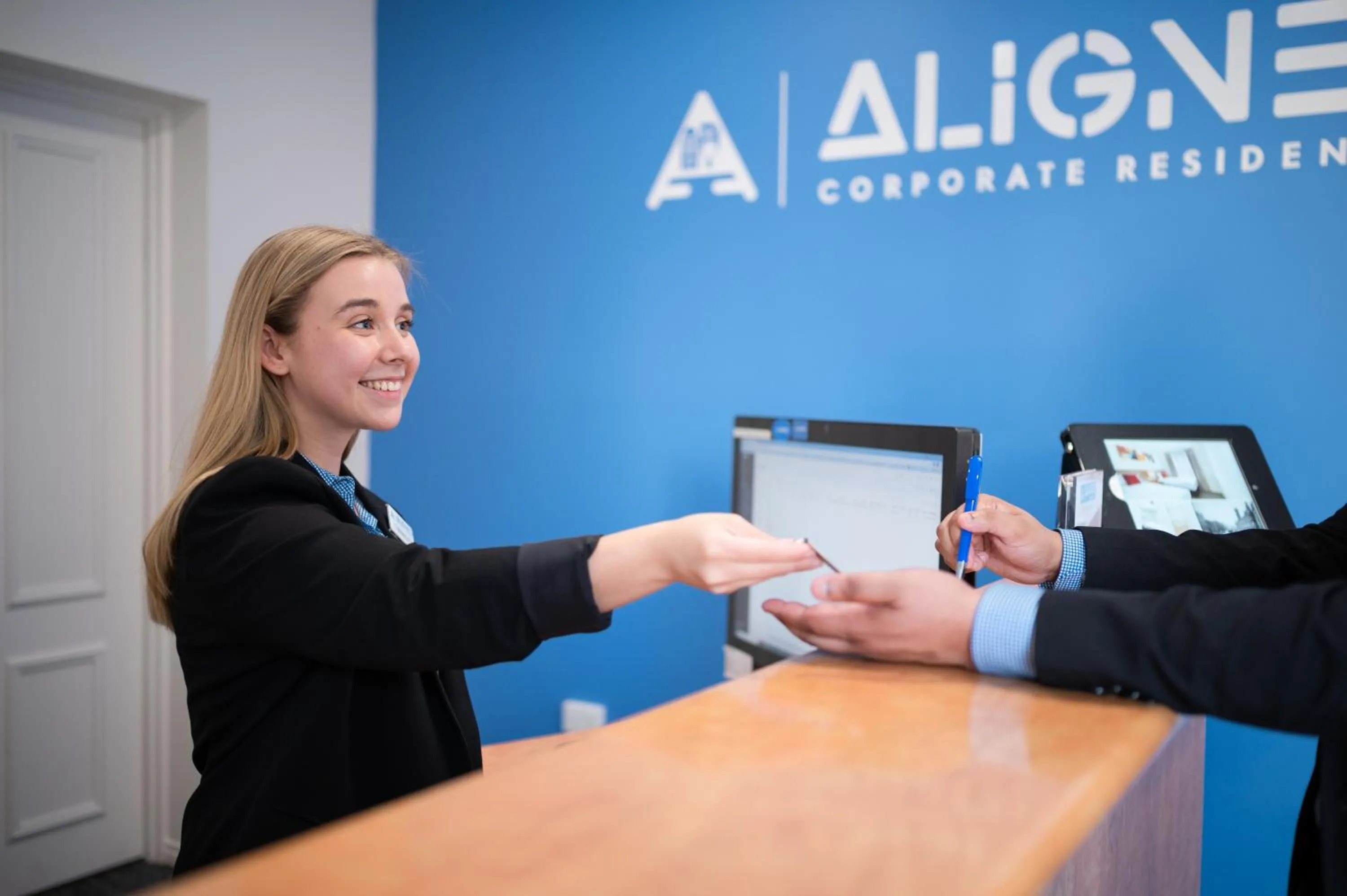 Lobby or reception in Aligned Corporate Residences Kew