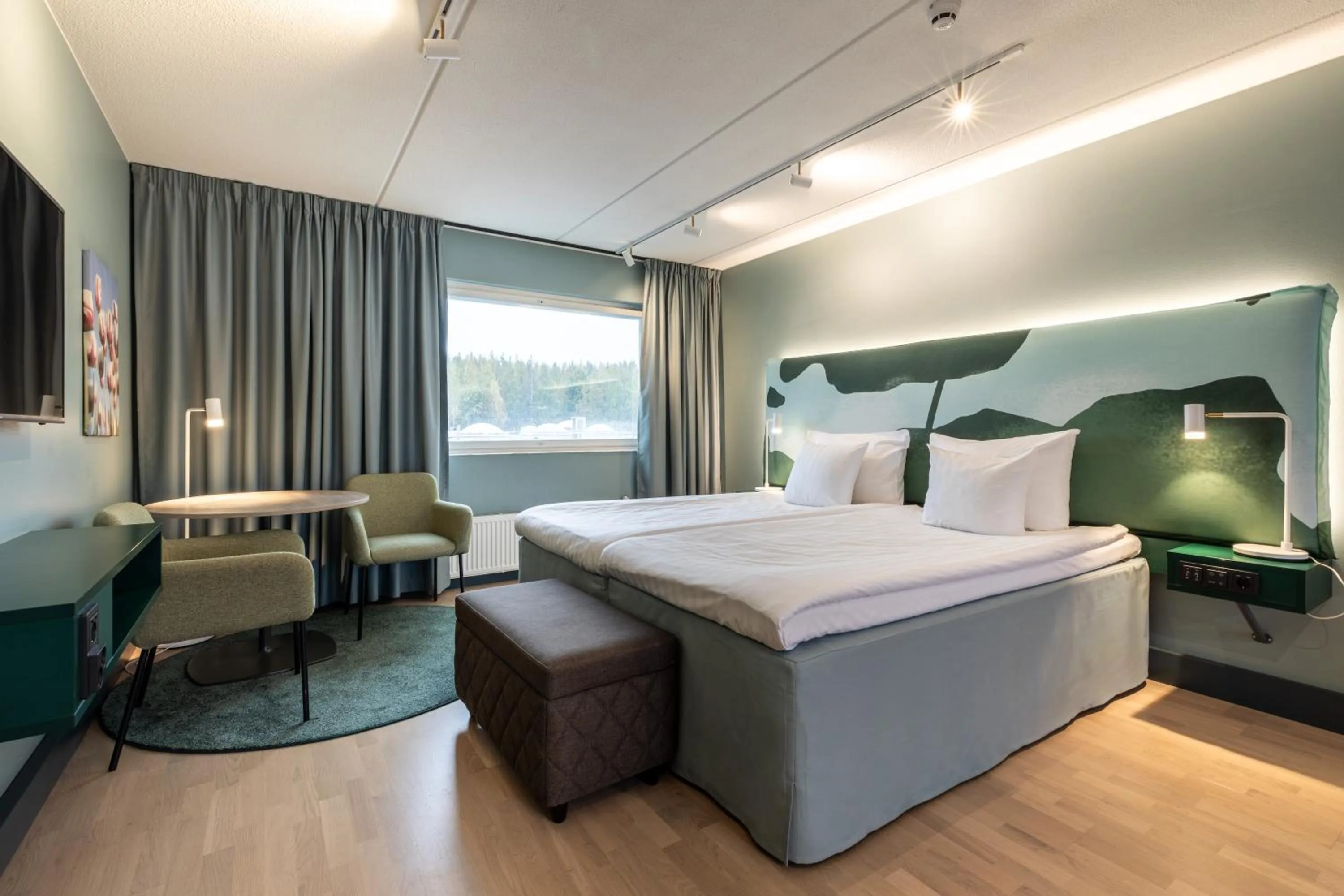 Bed in Scandic Eden Nokia