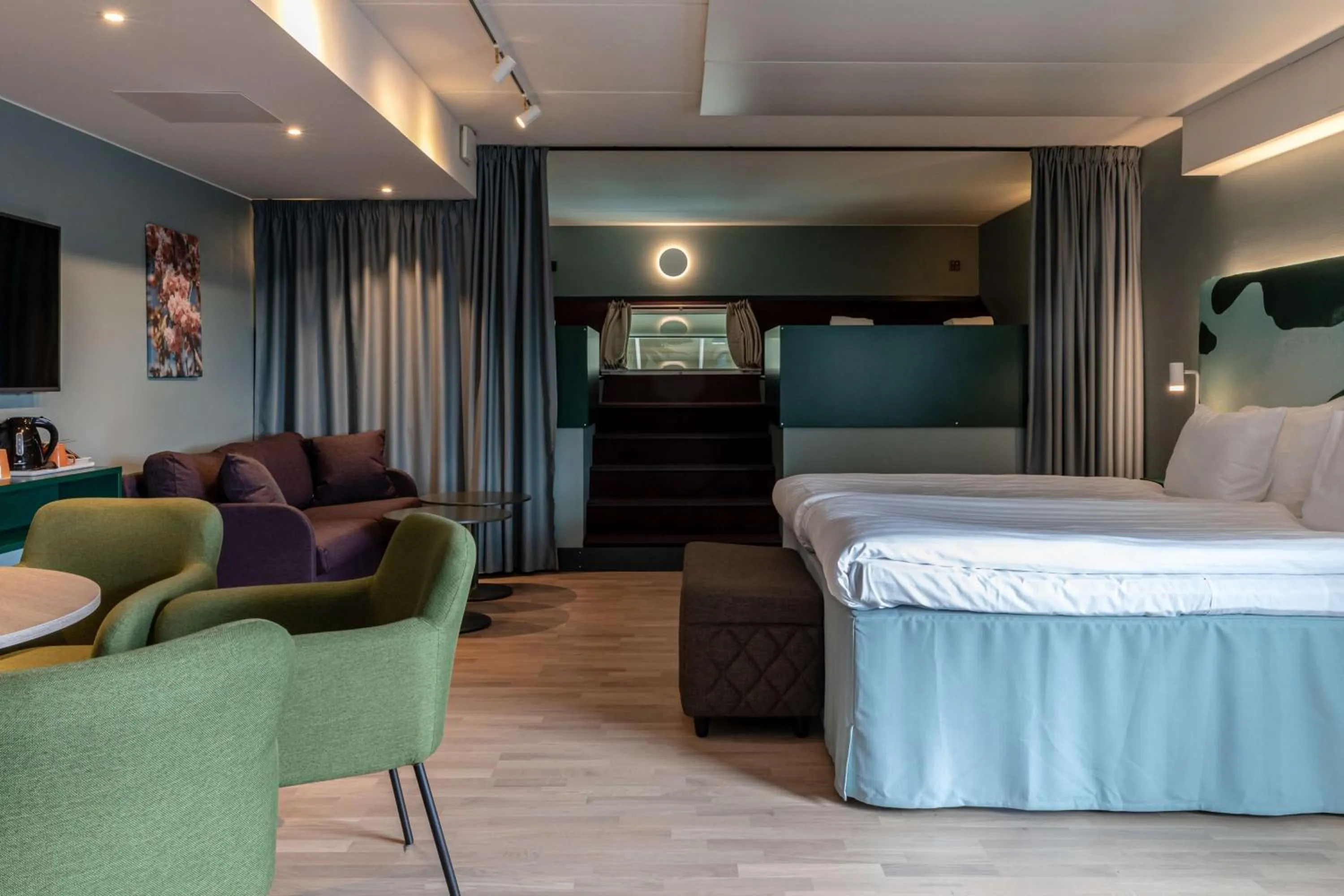 Photo of the whole room, Bed in Scandic Eden Nokia