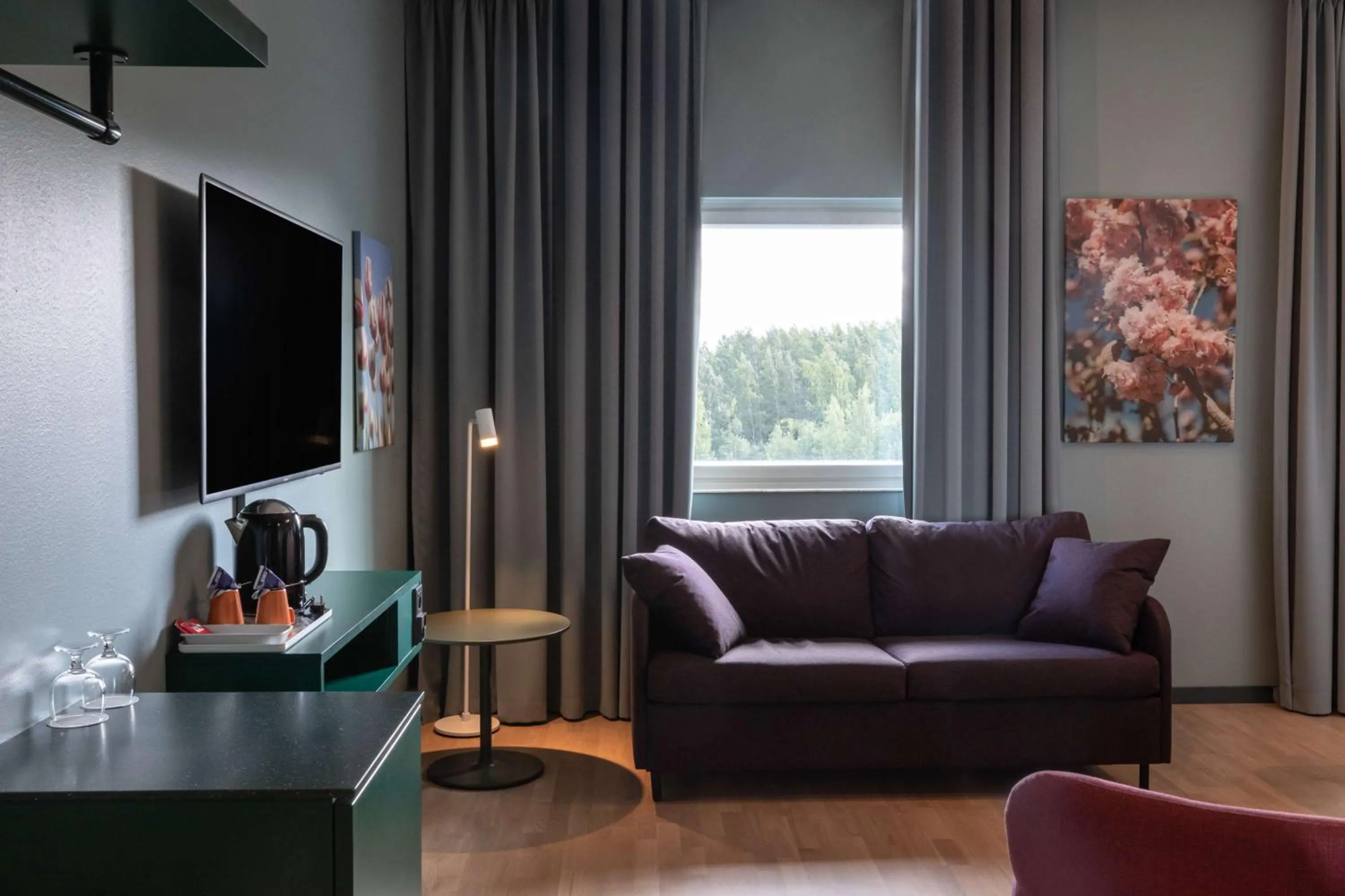 Bedroom in Scandic Eden Nokia