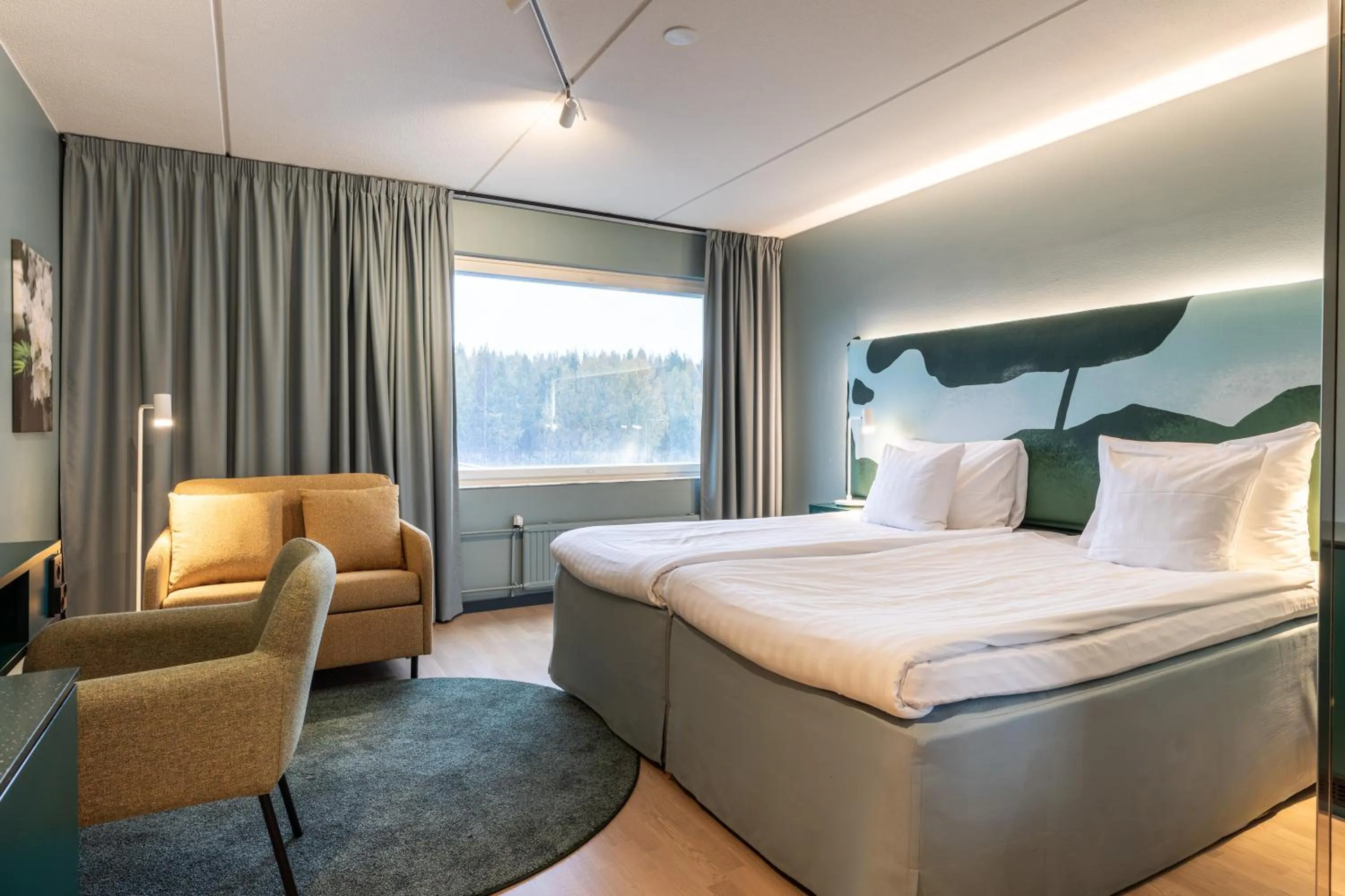 Bed in Scandic Eden Nokia