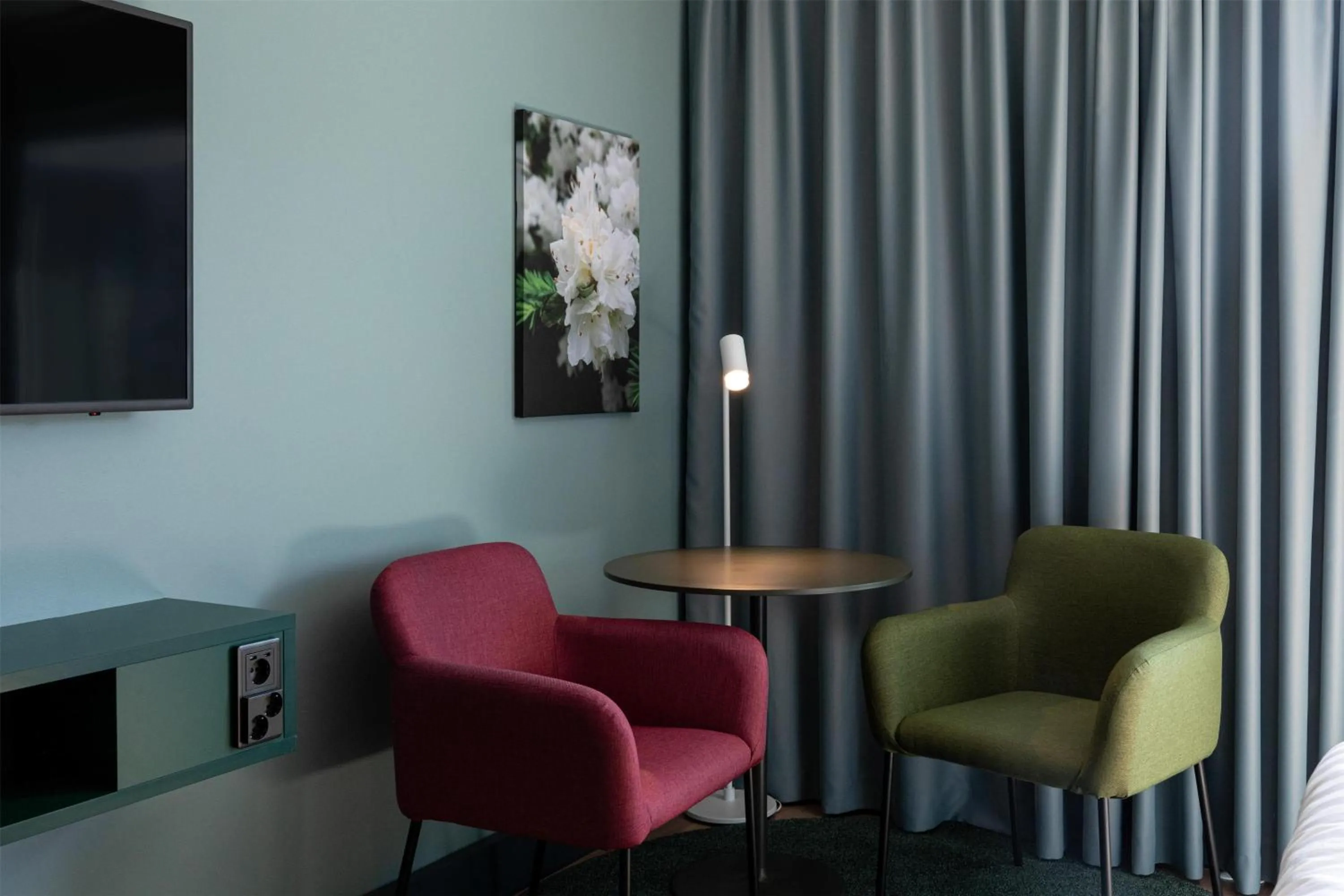 Bedroom in Scandic Eden Nokia