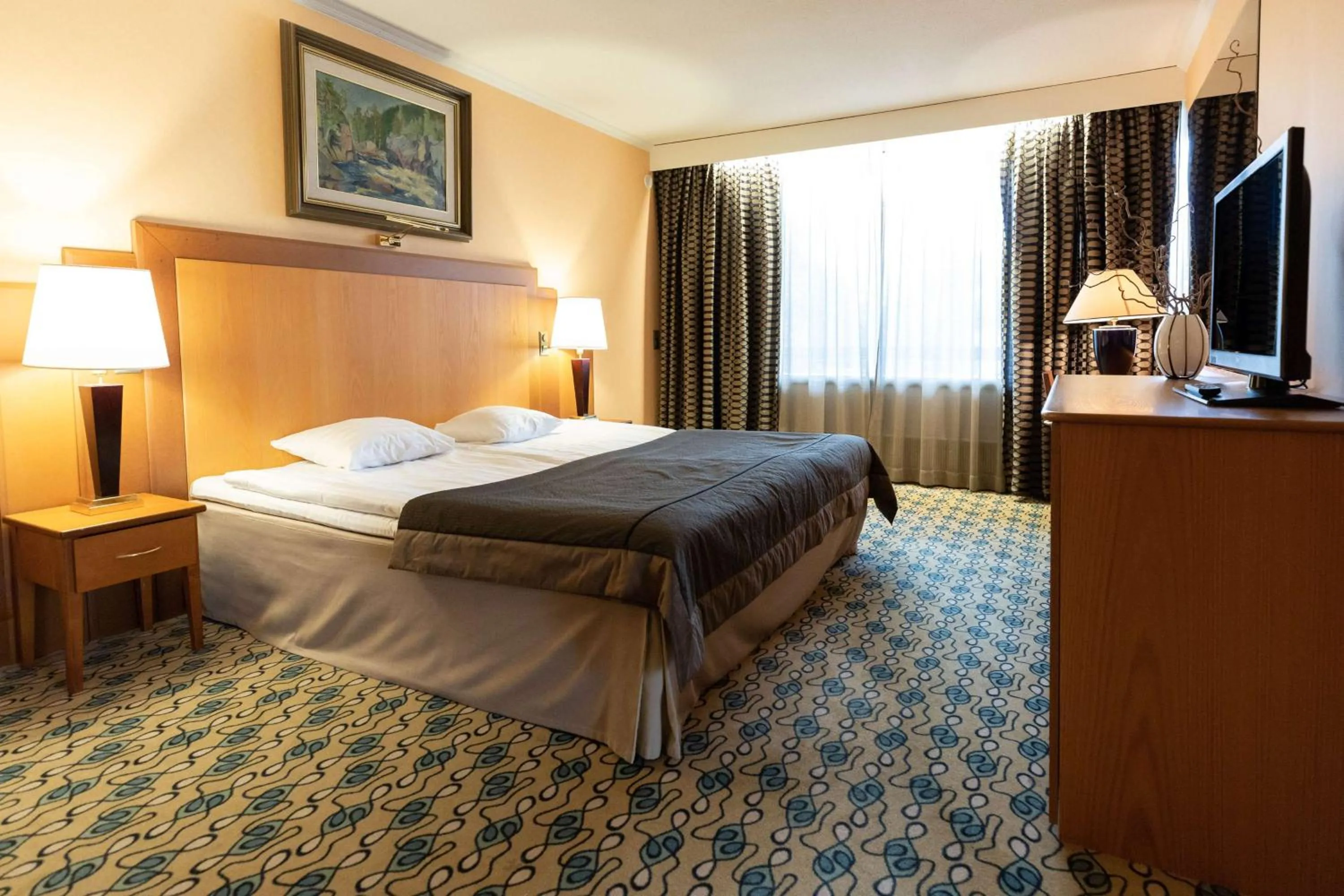 Bedroom, Bed in Scandic Aulanko