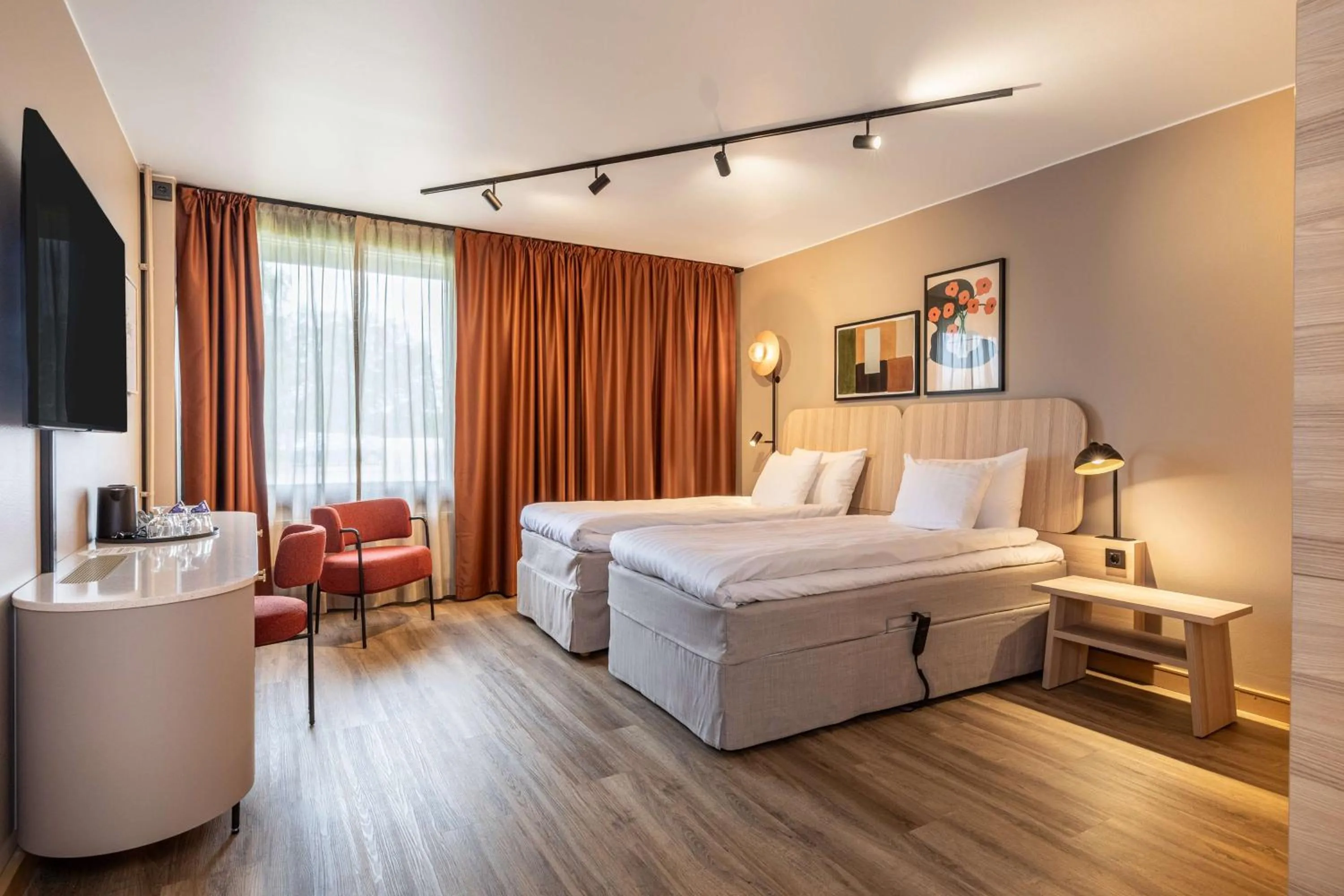 Bedroom, Bed in Scandic Waskia