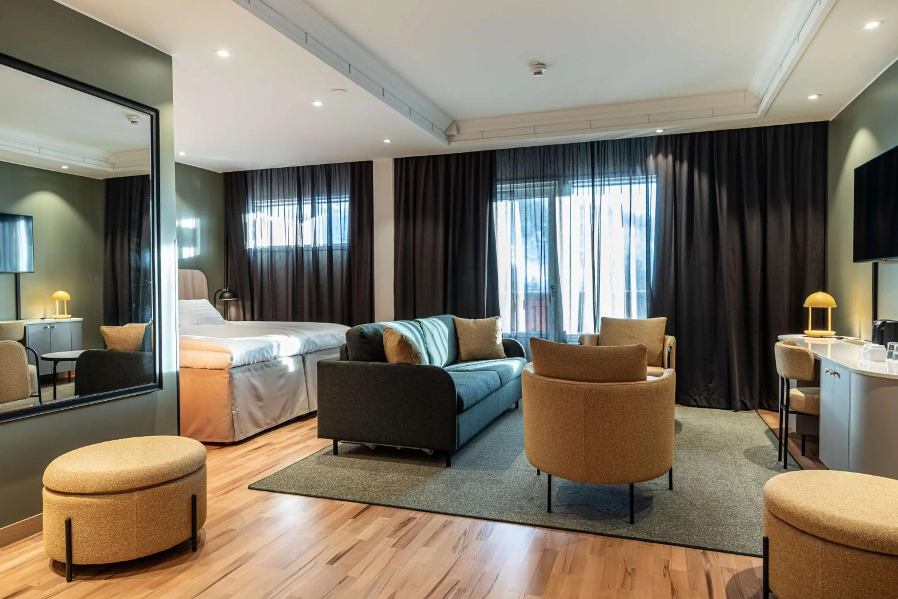 Bedroom in Scandic Rukahovi