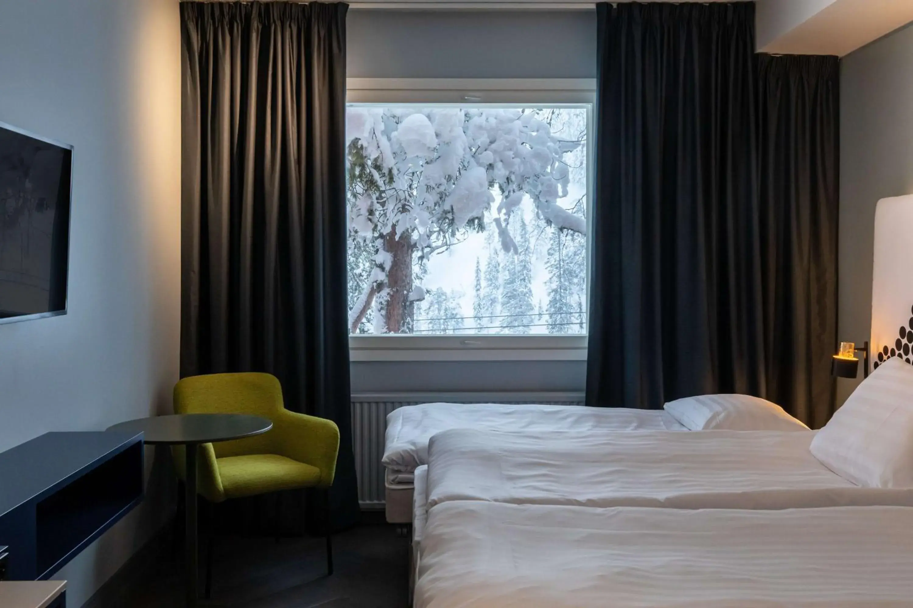 Bedroom, Bed in Scandic Rukahovi Bedroom, Bed in Scandic Rukahovi