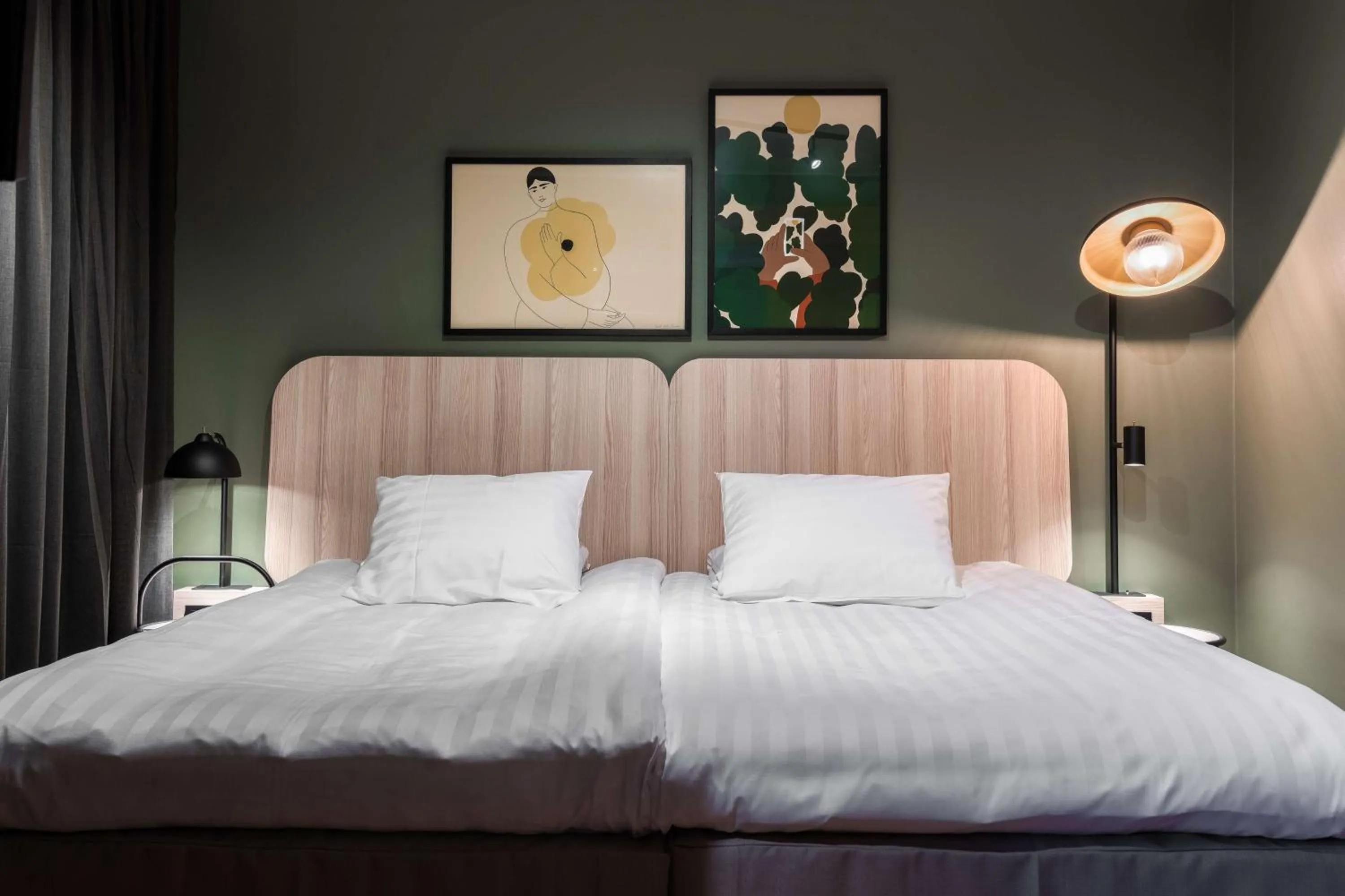 Bedroom, Bed in Scandic Rukahovi