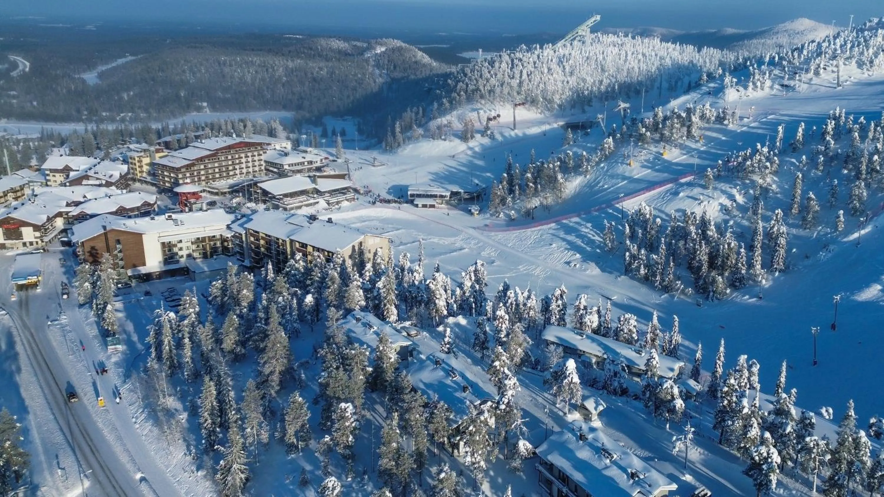 Natural landscape in Scandic Rukahovi