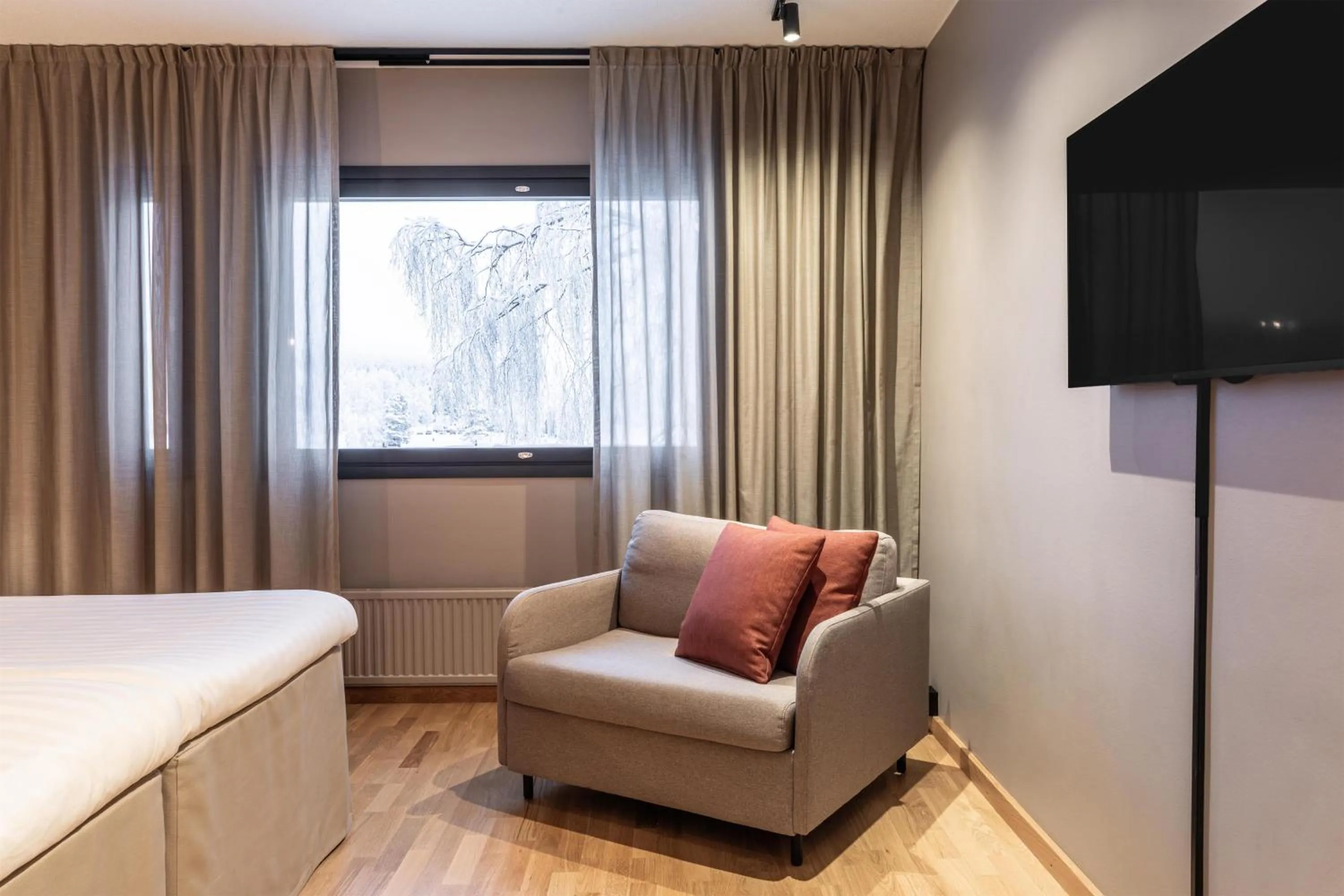 Bedroom in Scandic Pohjanhovi