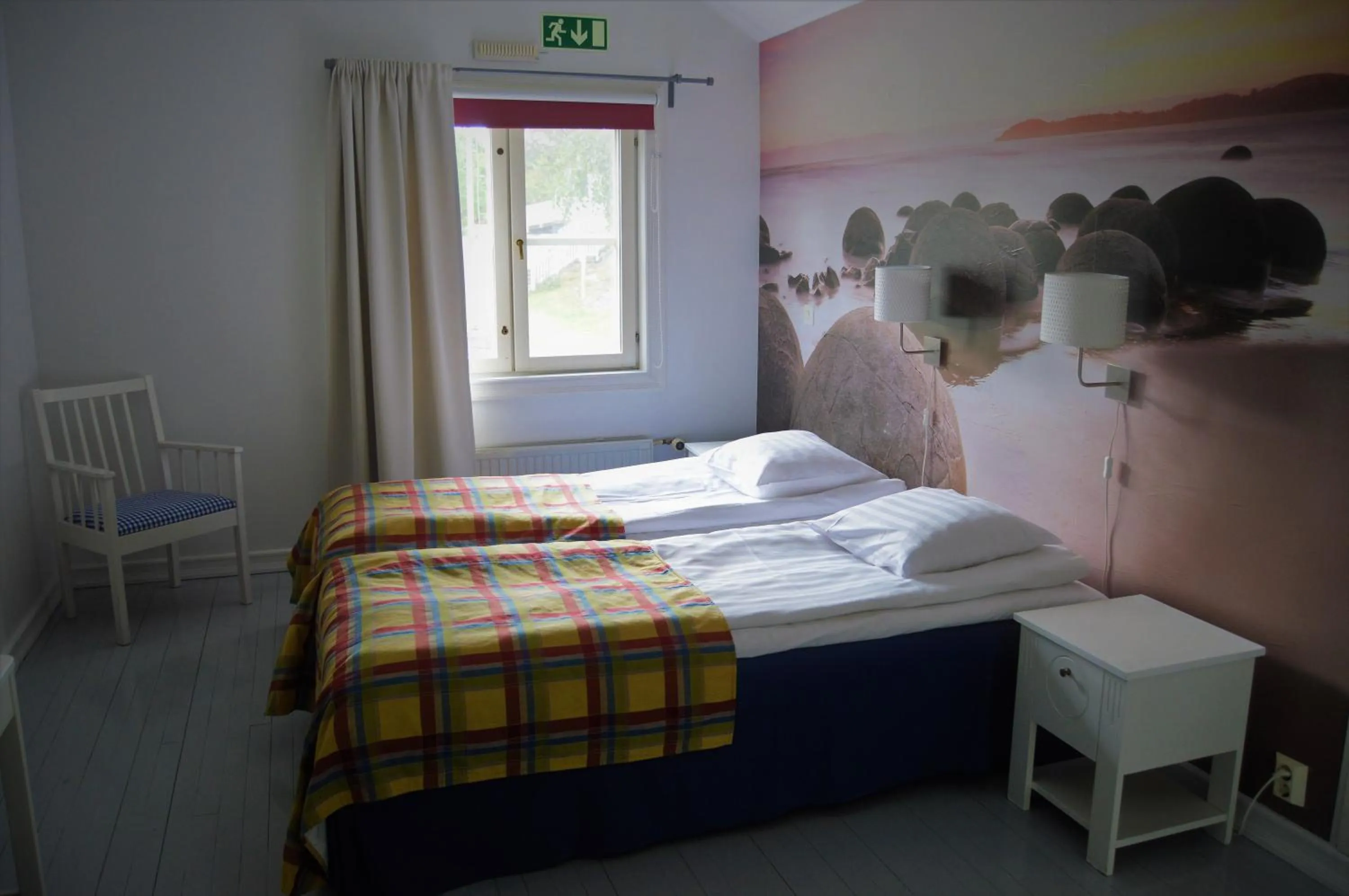 Bed in Hotel Strandbo