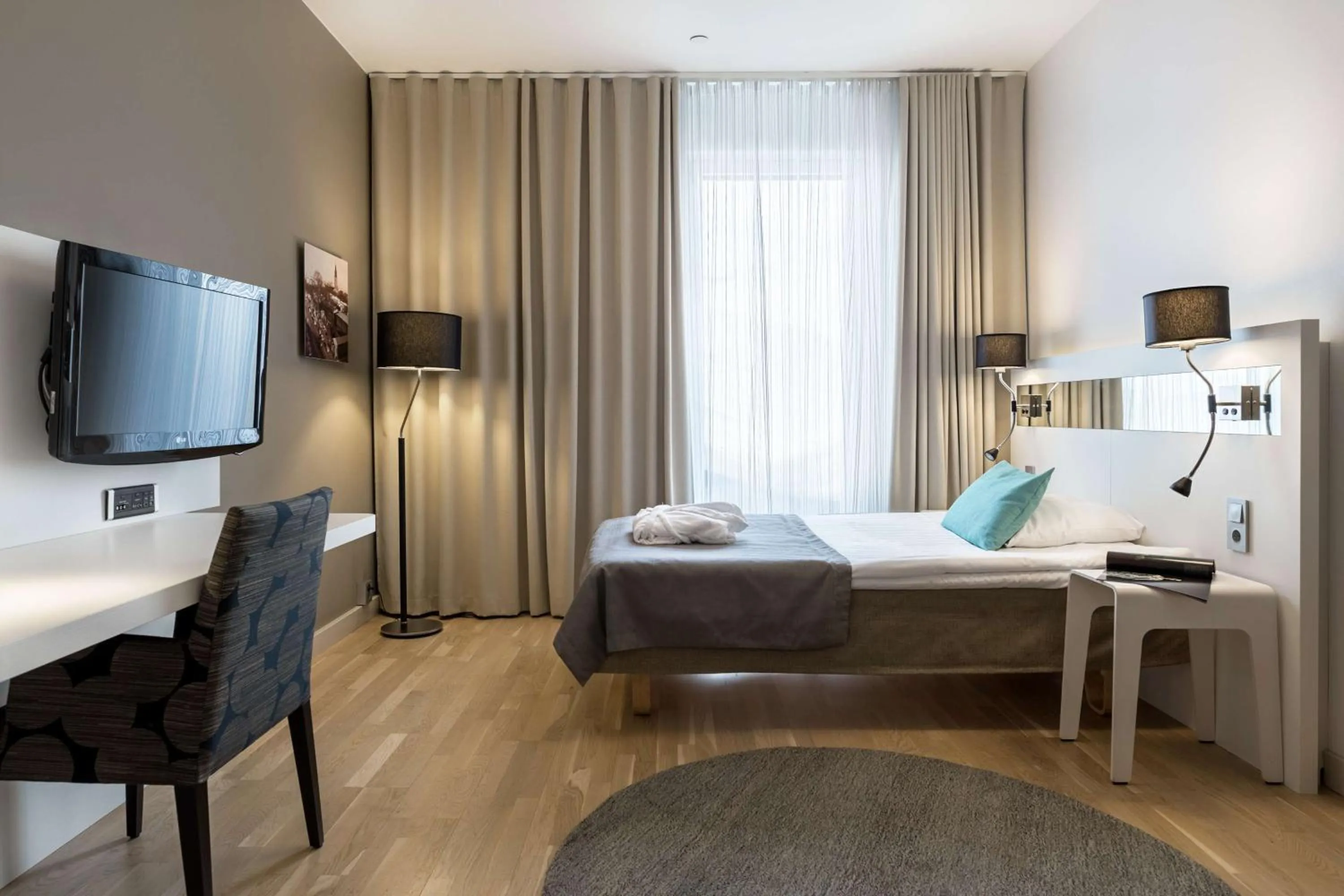 Bedroom, Bed in Scandic Julia