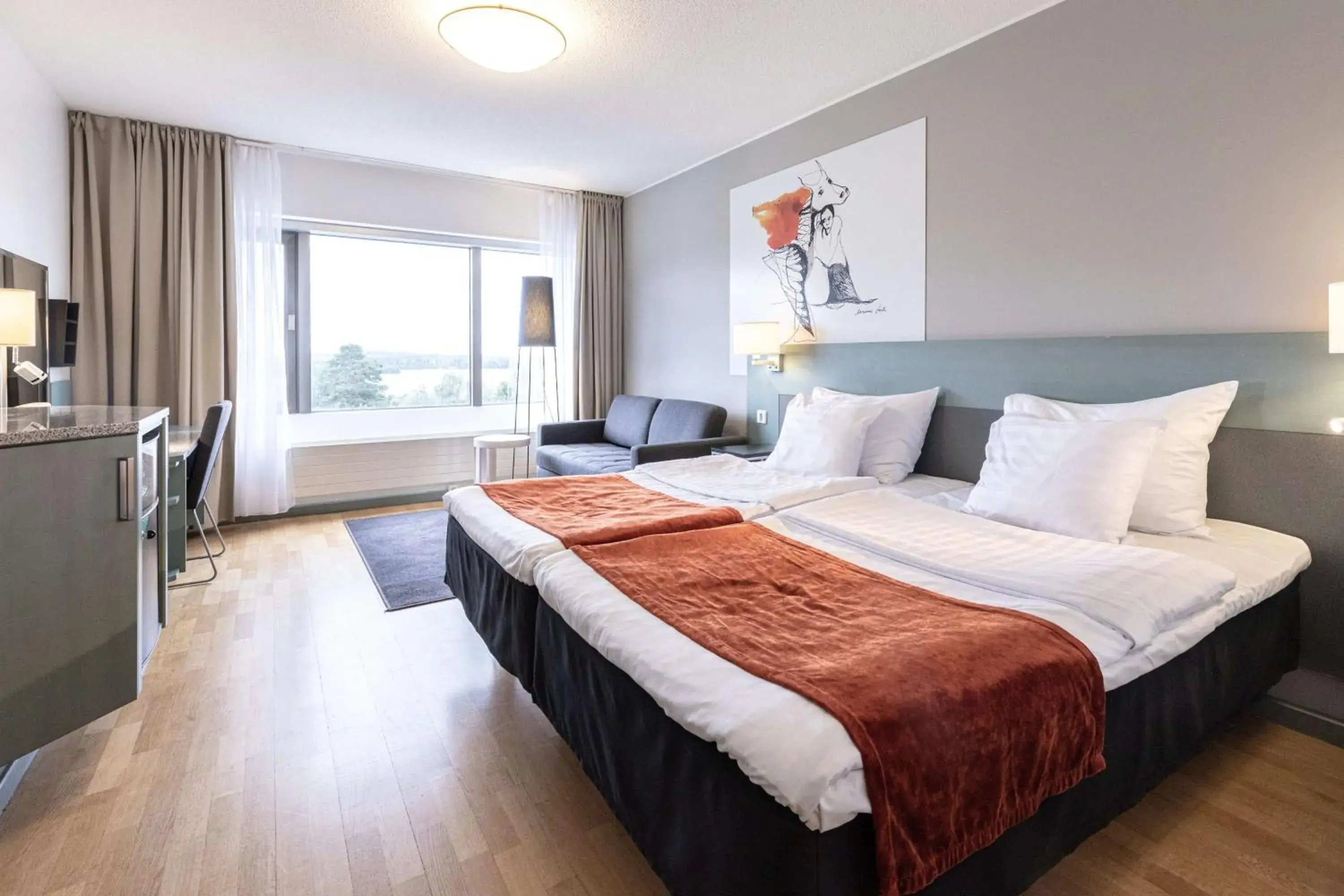 Bedroom, Bed in Scandic Rosendahl Bedroom, Bed in Scandic Rosendahl