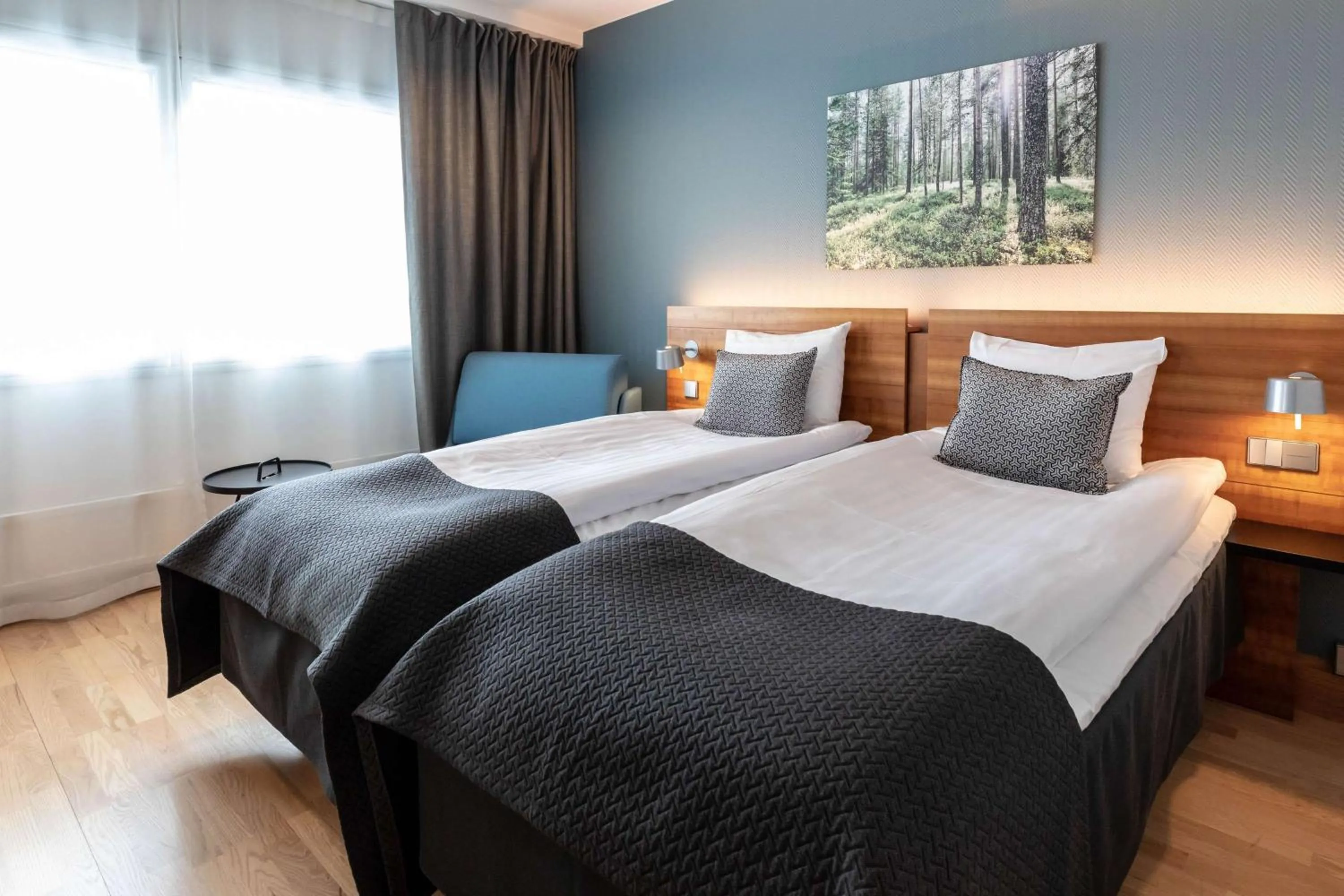 Bedroom, Bed in Scandic Espoo