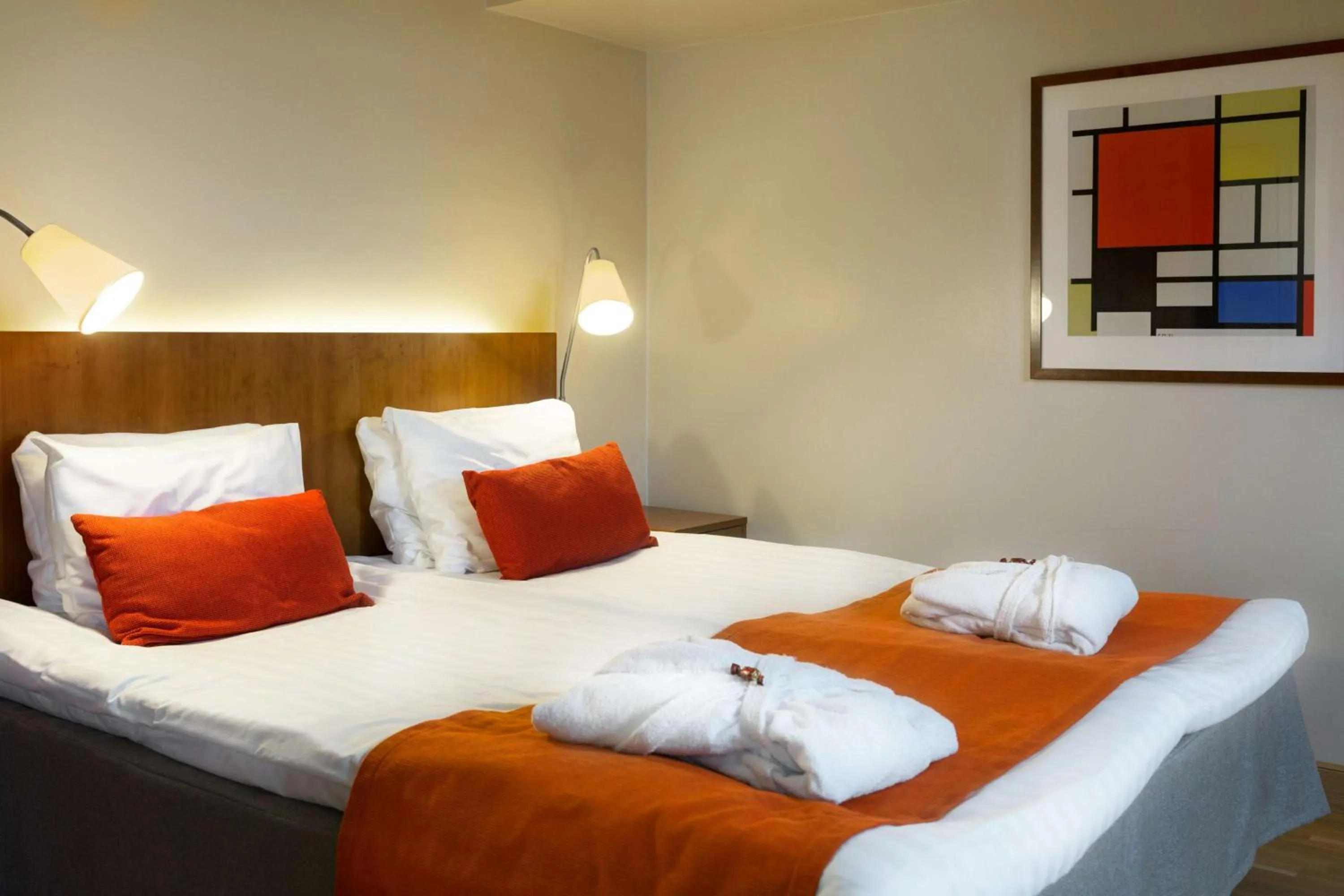 Photo of the whole room, Bed in Scandic Plaza Turku