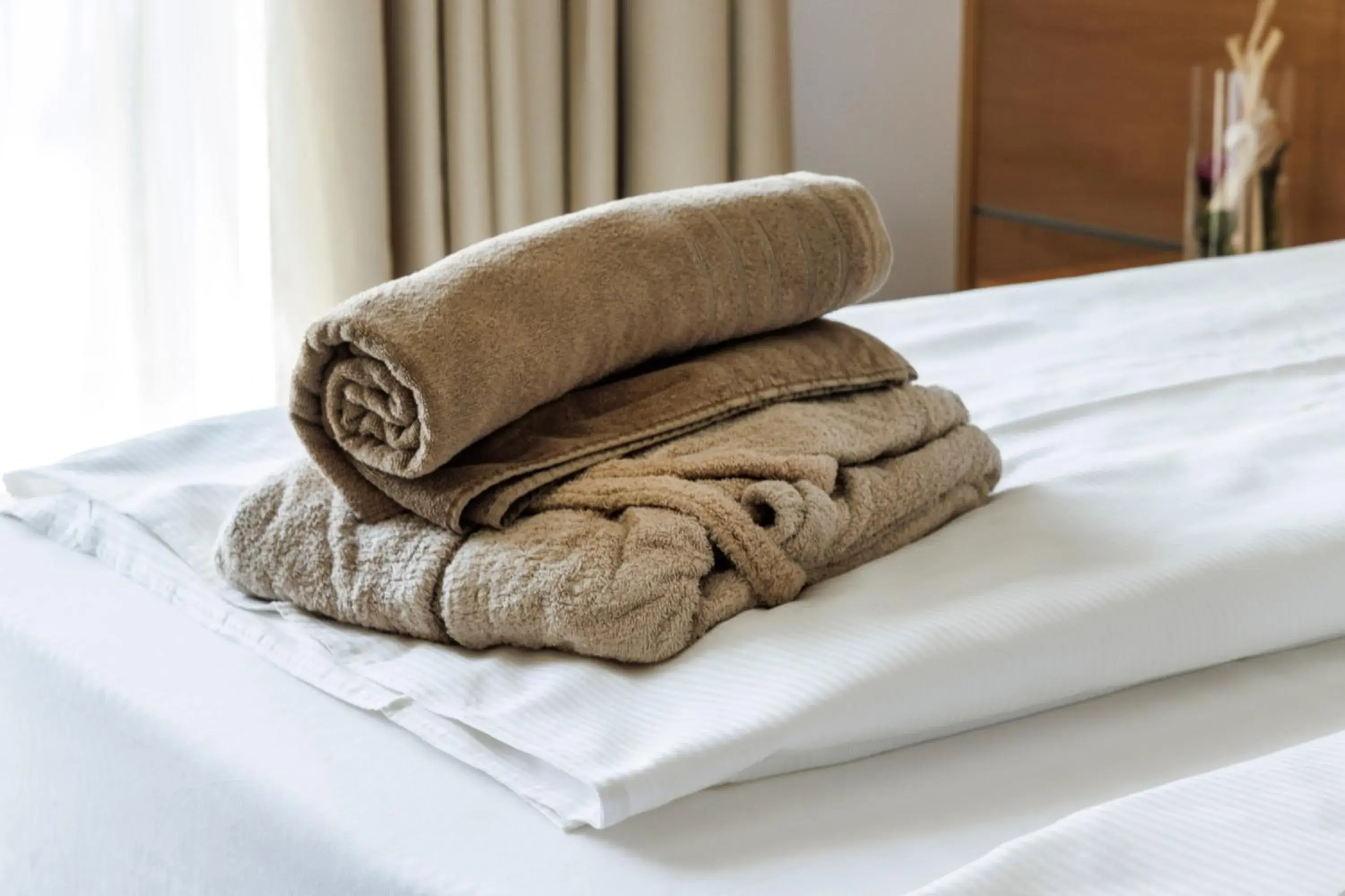 towels, Bed in Wellness Hotel Casa Barca (Adult Only)