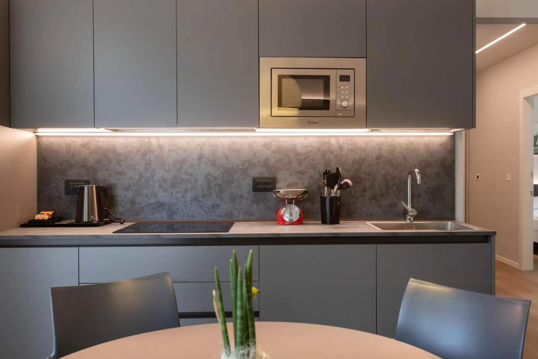 Kitchen or kitchenette in Wellness Hotel Casa Barca (Adult Only)