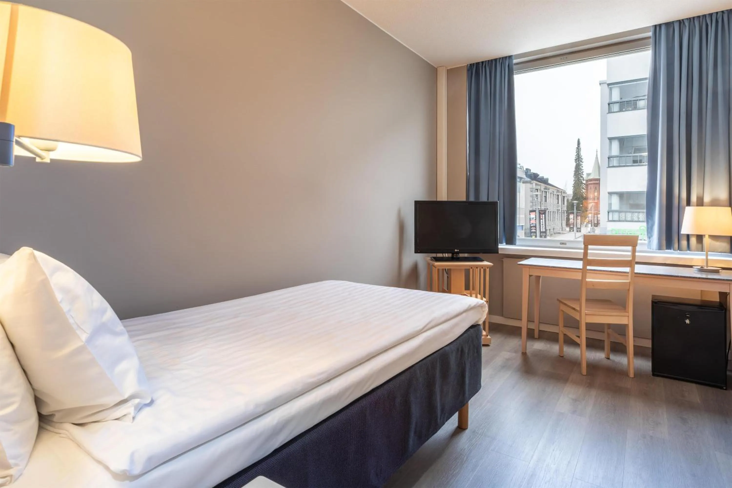 Bedroom, Bed in Scandic Mikkeli